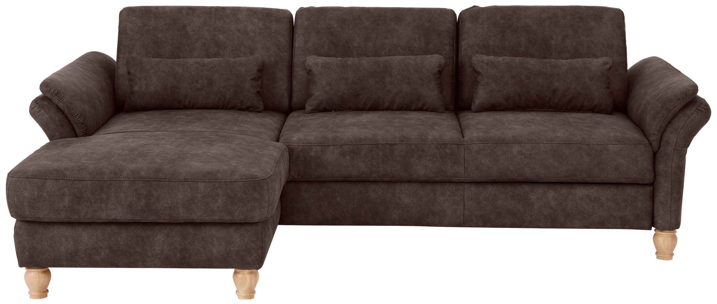 Home affaire Ecksofa »Palace L-Form«, incl. Sitztiefenverstellung, wahlweise mit Bettfunktion und Stauraum