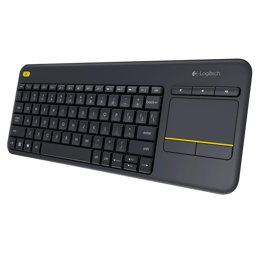 Logitech PC-Tastatur »K400 Plus FR-Layout«, (Ziffernblock-Touchpad)