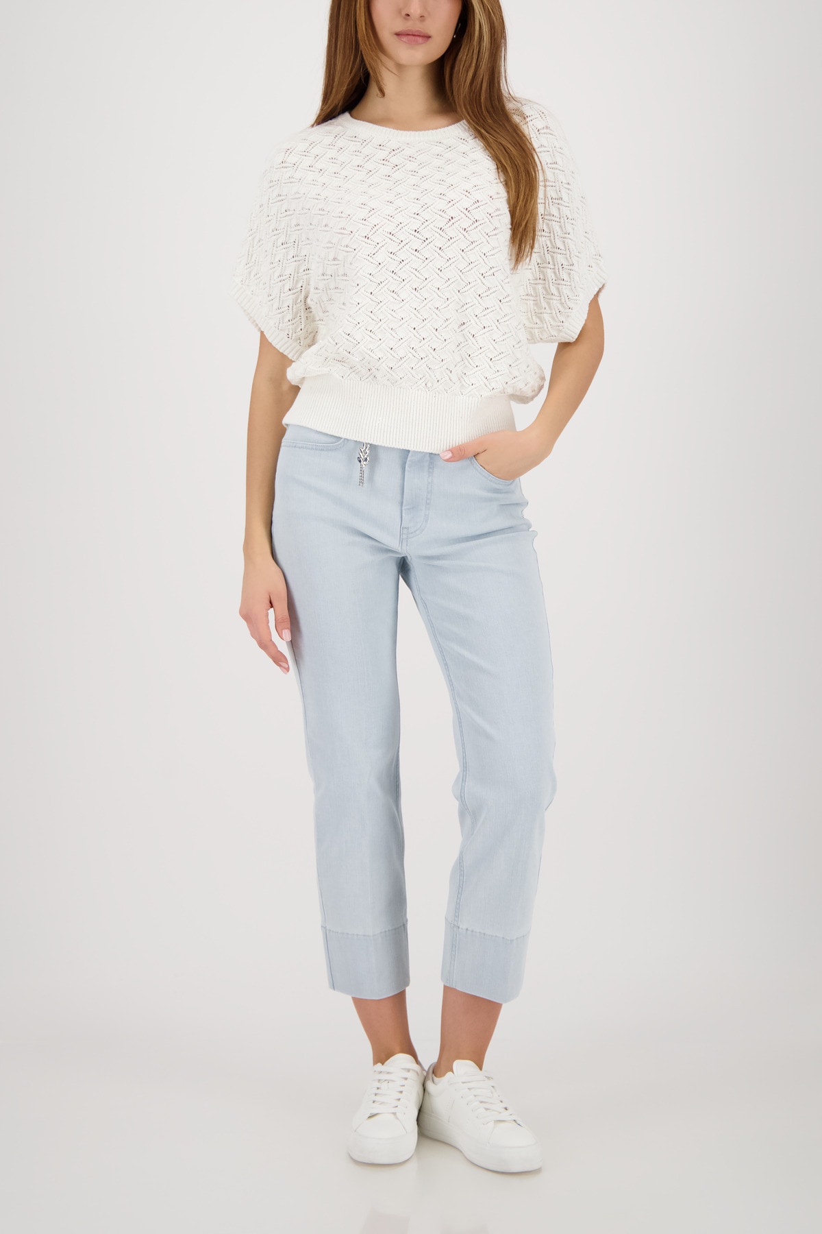 Monari Pull en tricot »Pullover Ajour« Regular fit mit Ajour-Strickerei