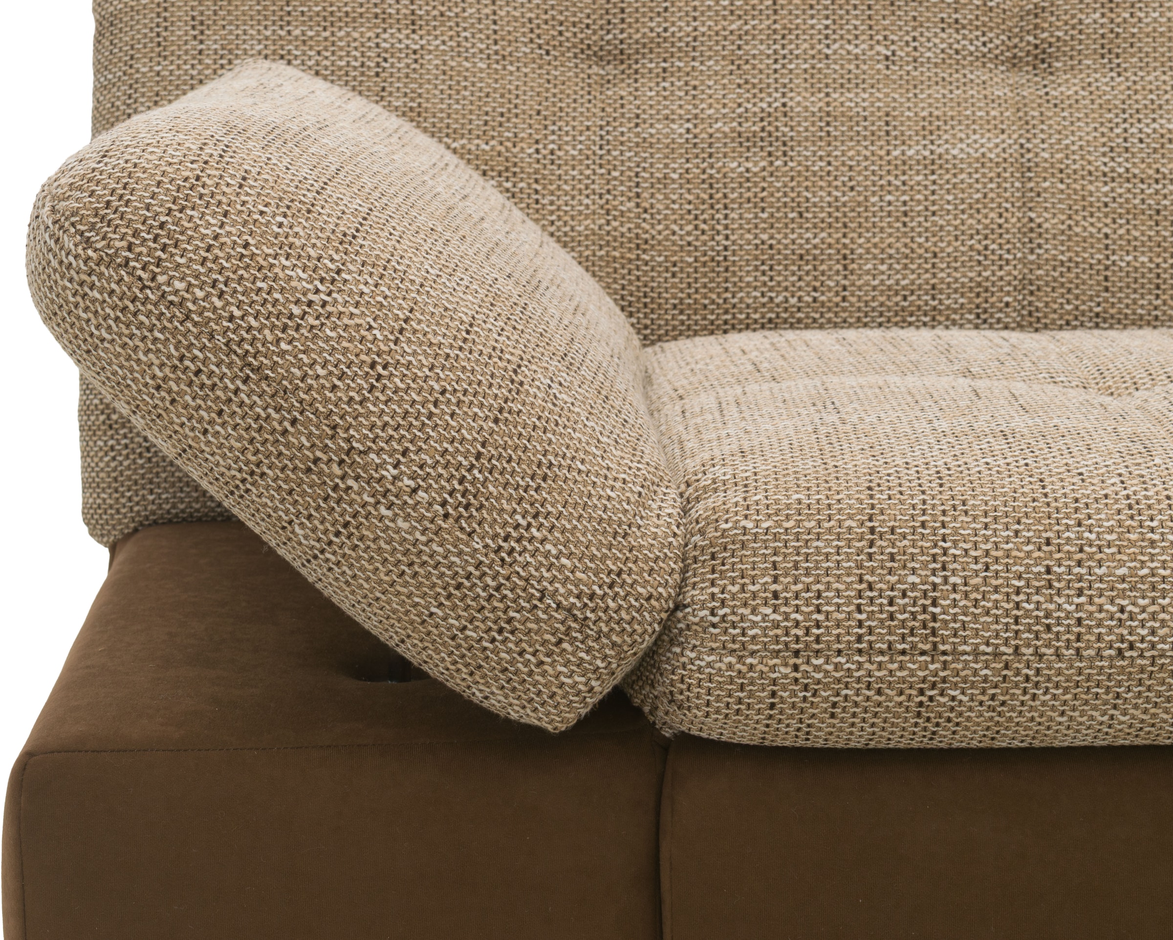 DOMO collection Ecksofa »100031 kompakte Stellmasse, komfortabel und bequem, L-Form«, wahlweise mit Bettfunktion und Armteilverstellung. Breite 234cm