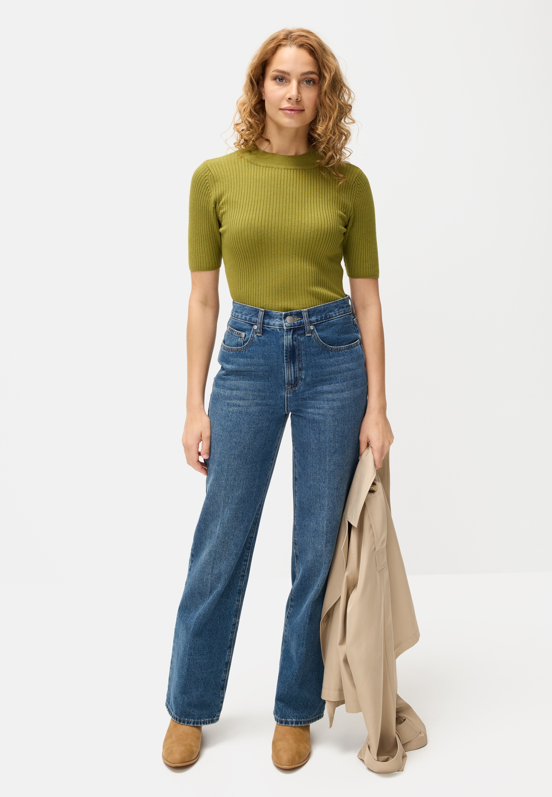 LASCANA Veste courte »Amira« im Trench-Stil, Trenchjacke, Übergangsjacke, casual