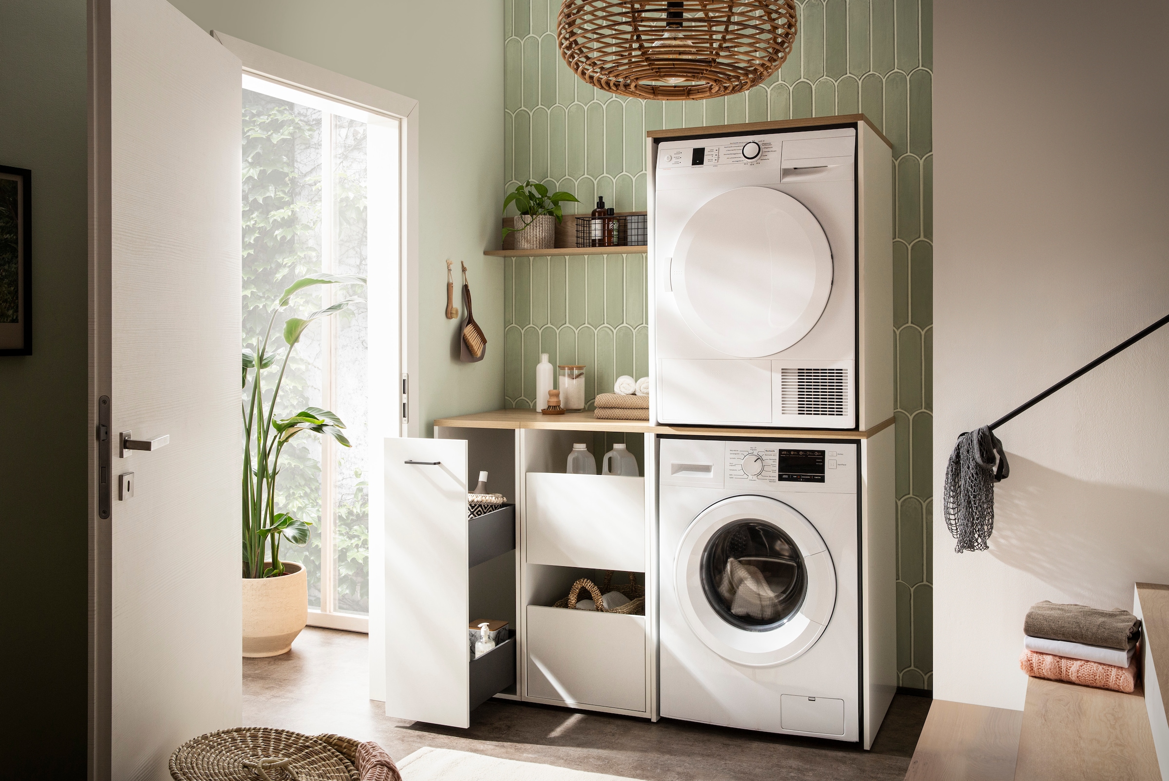 Schildmeyer Armoire à pharmacie »Solea Apothekerschrank mit zwei Vollauszügen« 1 cuis tlg. Apothekerschrank mit einem SoftClose Vollauszug (zwei Schubkästen)