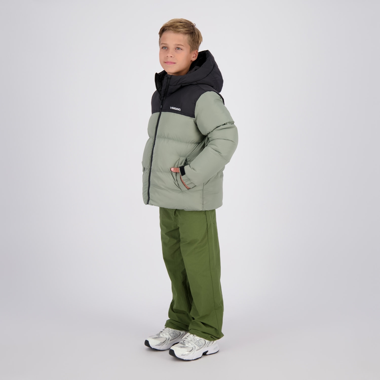 Vingino Veste matelassée veste d'hiver avec détails contrastants