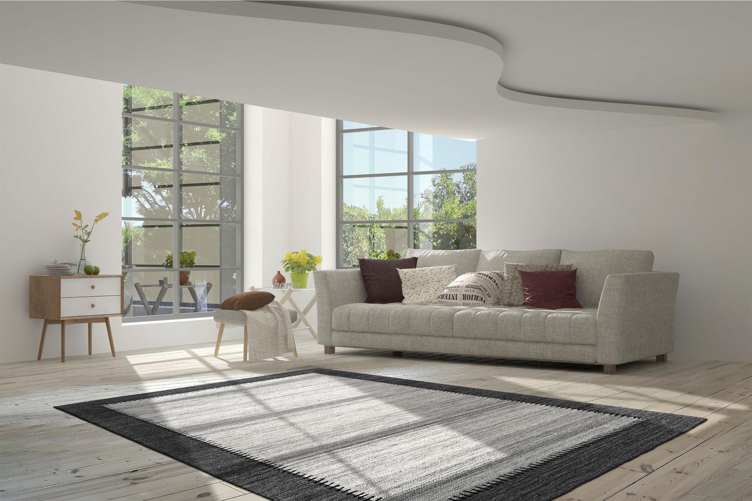 calo-deluxe Tapis »Roxy 450« Rectangulaire 6 mm Höhe Flachgewebe, Wohnzimmer