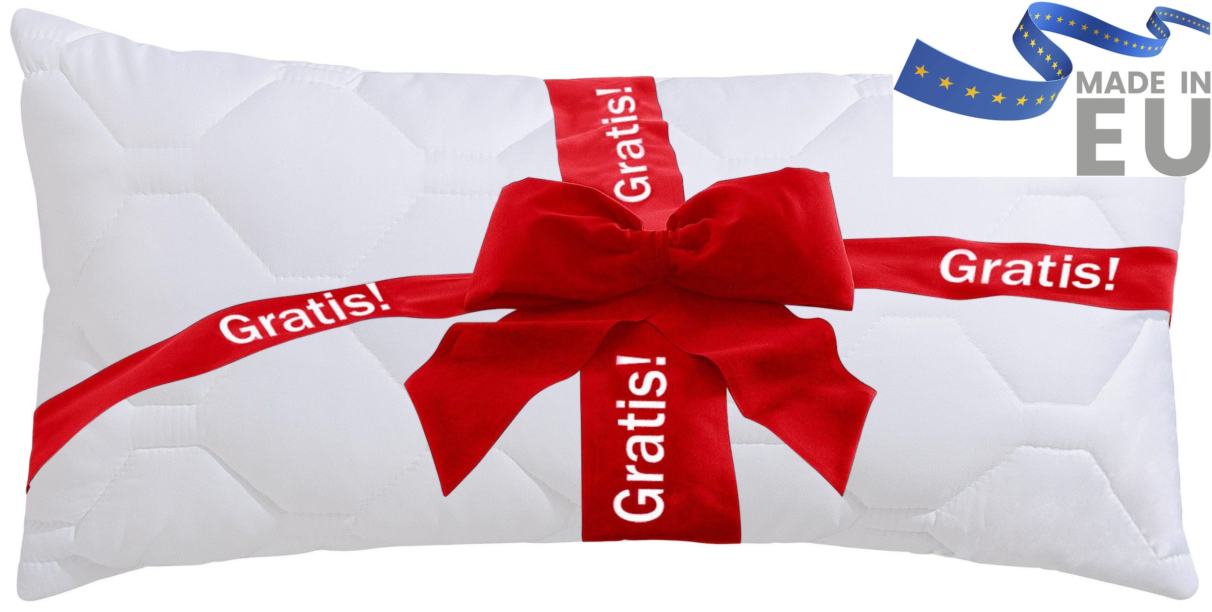 my home Couette microfibre »Corella, Bettdecke 135x200 cm, 155x220 cm, Kissen 40x80 cm« leicht Füllung 100% Polyester 2 cuis tlg. Bettdecken, Sommer, Winter, 4 Jahreszeiten, Decke mit Gratiskissen