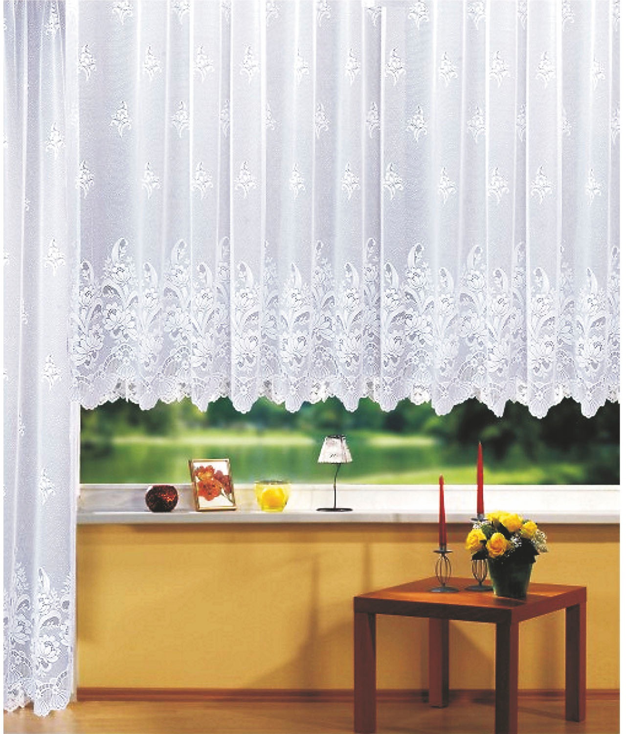 Image of WILLKOMMEN ZUHAUSE by ALBANI GROUP Gardine »Jacquard-Store II«, (1 St.), Jacquard-Store bei Ackermann Versand Schweiz