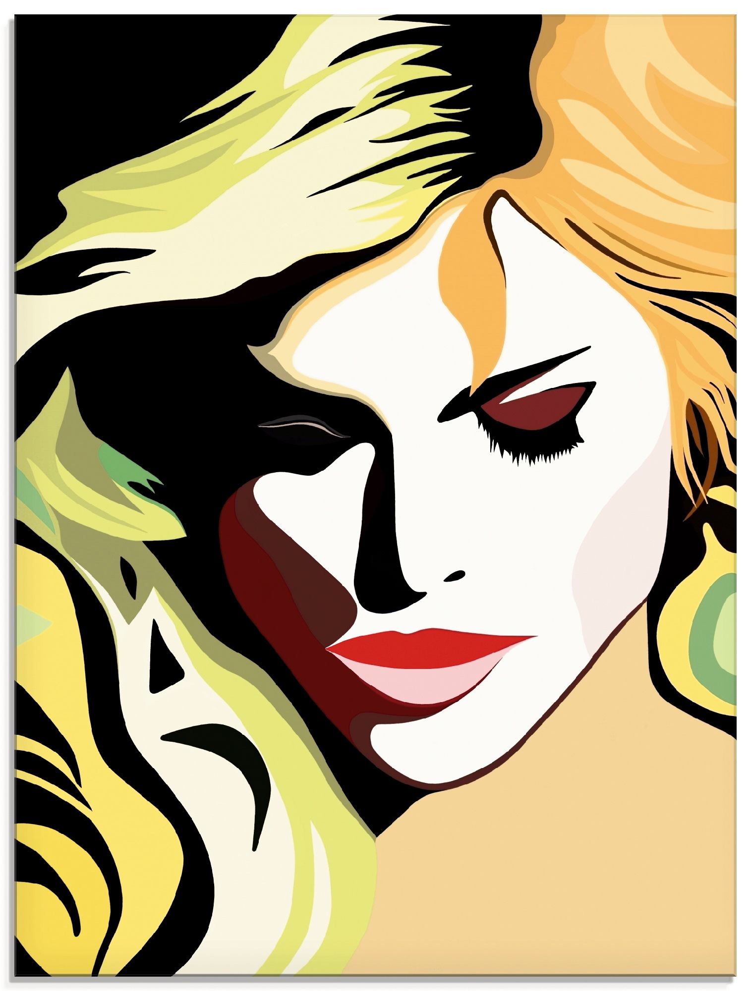 Image of Artland Glasbild »Schöne Frau«, Frau, (1 St.) bei Ackermann Versand Schweiz