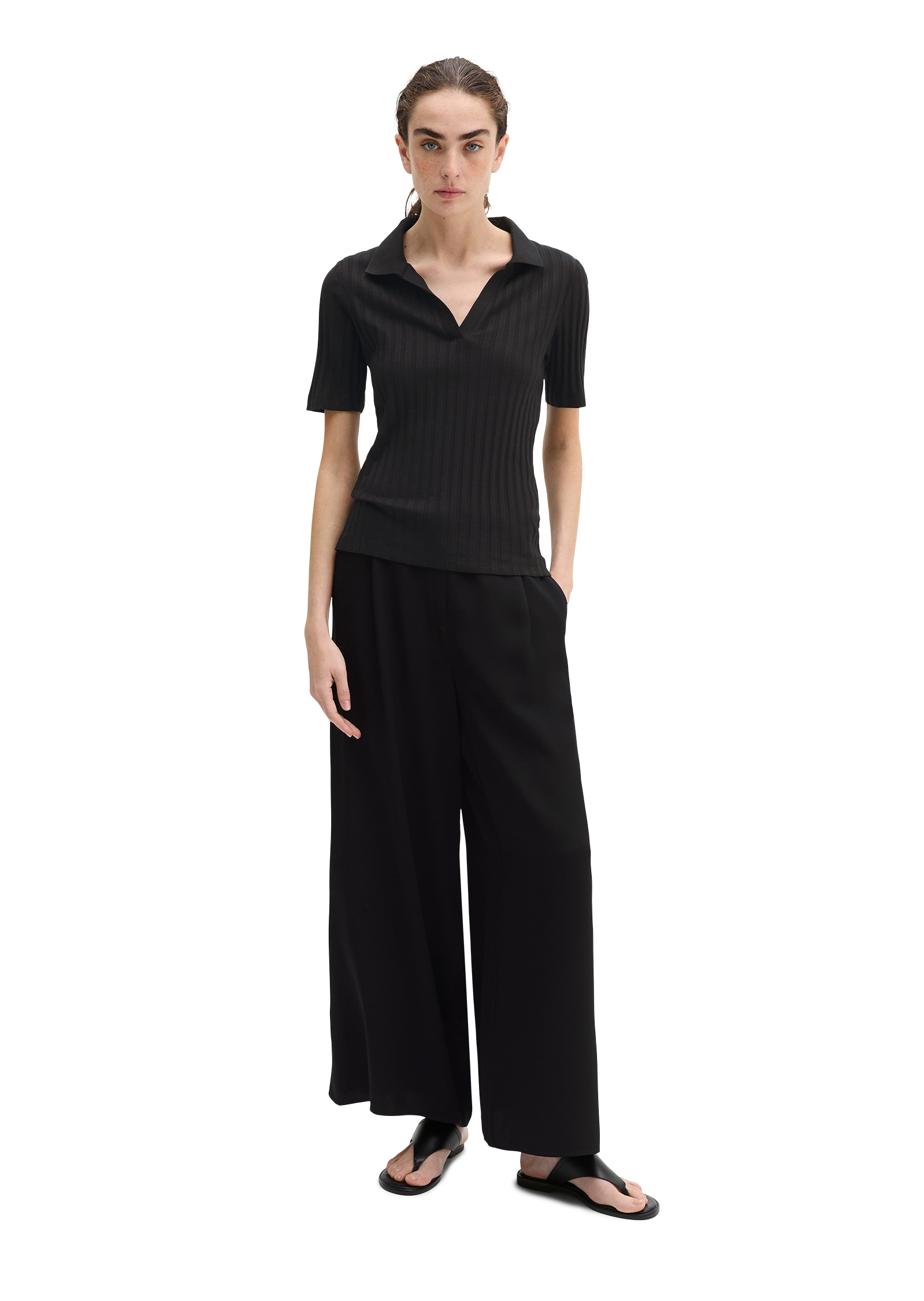 Marc O'Polo Polo Pointelle slim avec TENCEL™ Modal