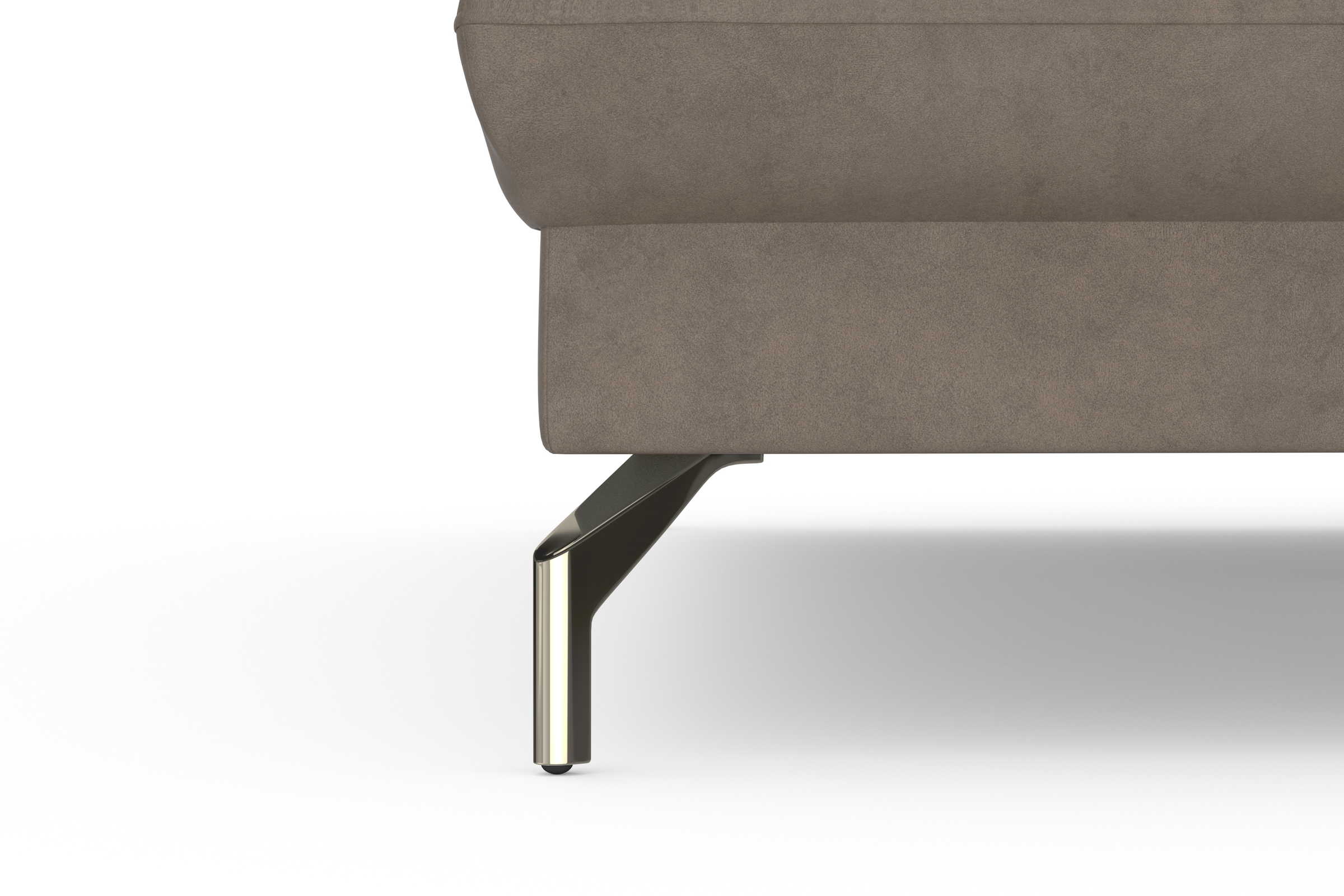 sit&more Ecksofa »Fashion L-Form«, wahlweise mit Kopfteilverstellung, Vorziehsitz, motorisch, Nickelfüsse