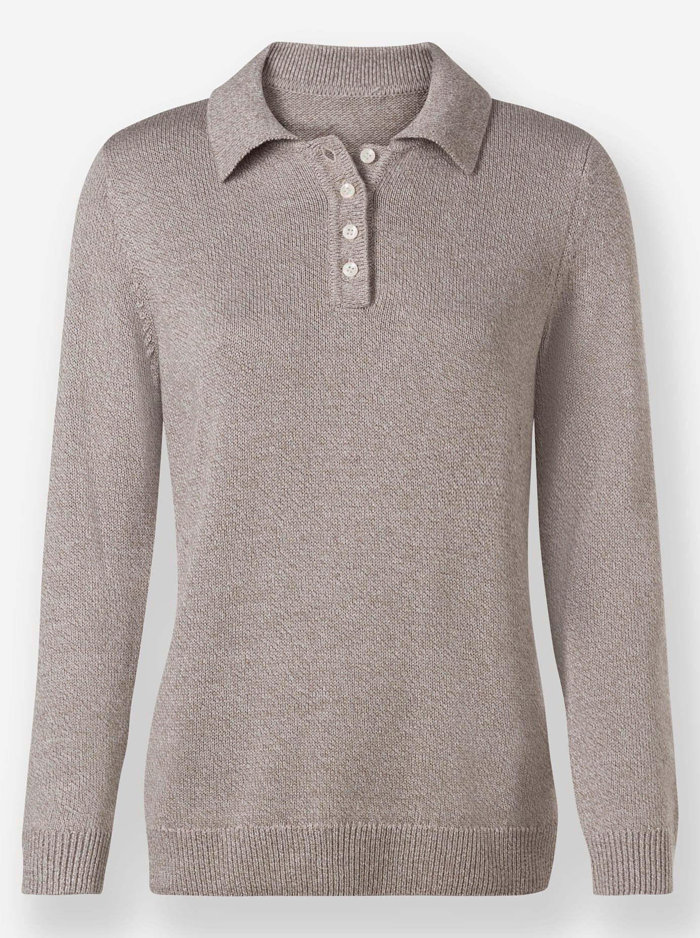 Inspirationen Strickpullover »Polopullover«
