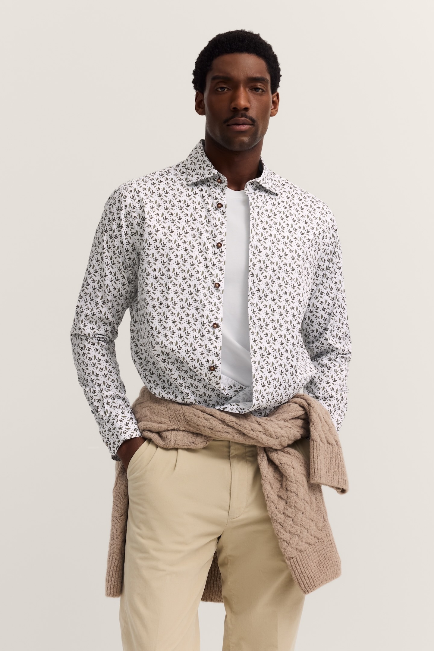 Image of bugatti Langarmhemd "Easy Care" im Modern Fit aus Baumwolle