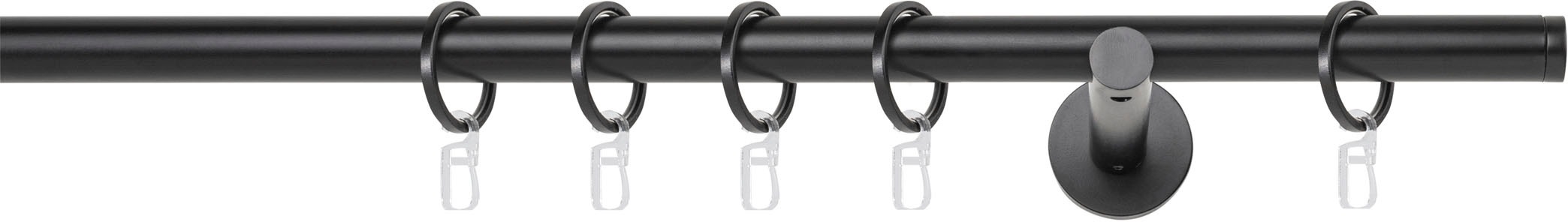 mydeco Gardinenstange »20mm Match Wandträger 12 cm«, 1 läufig-läufig, Fixmass