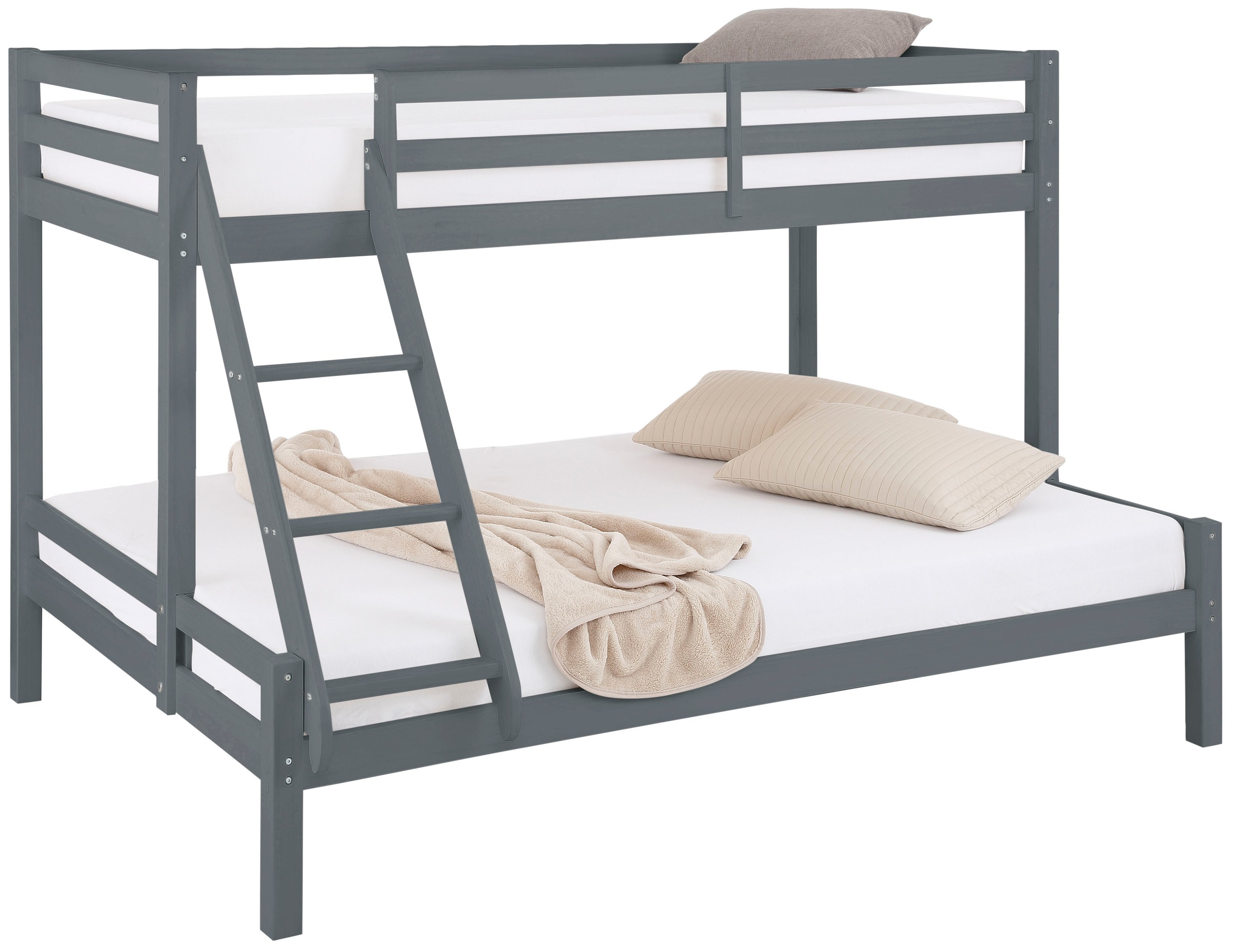 Image of Lüttenhütt Kinderbett »Alpi«, mit 2 Schlafgelegenheiten, inklusive Lattenrost und Leiter, aus massivem Kiefernholz, Etagenbett bei Ackermann Versand Schweiz