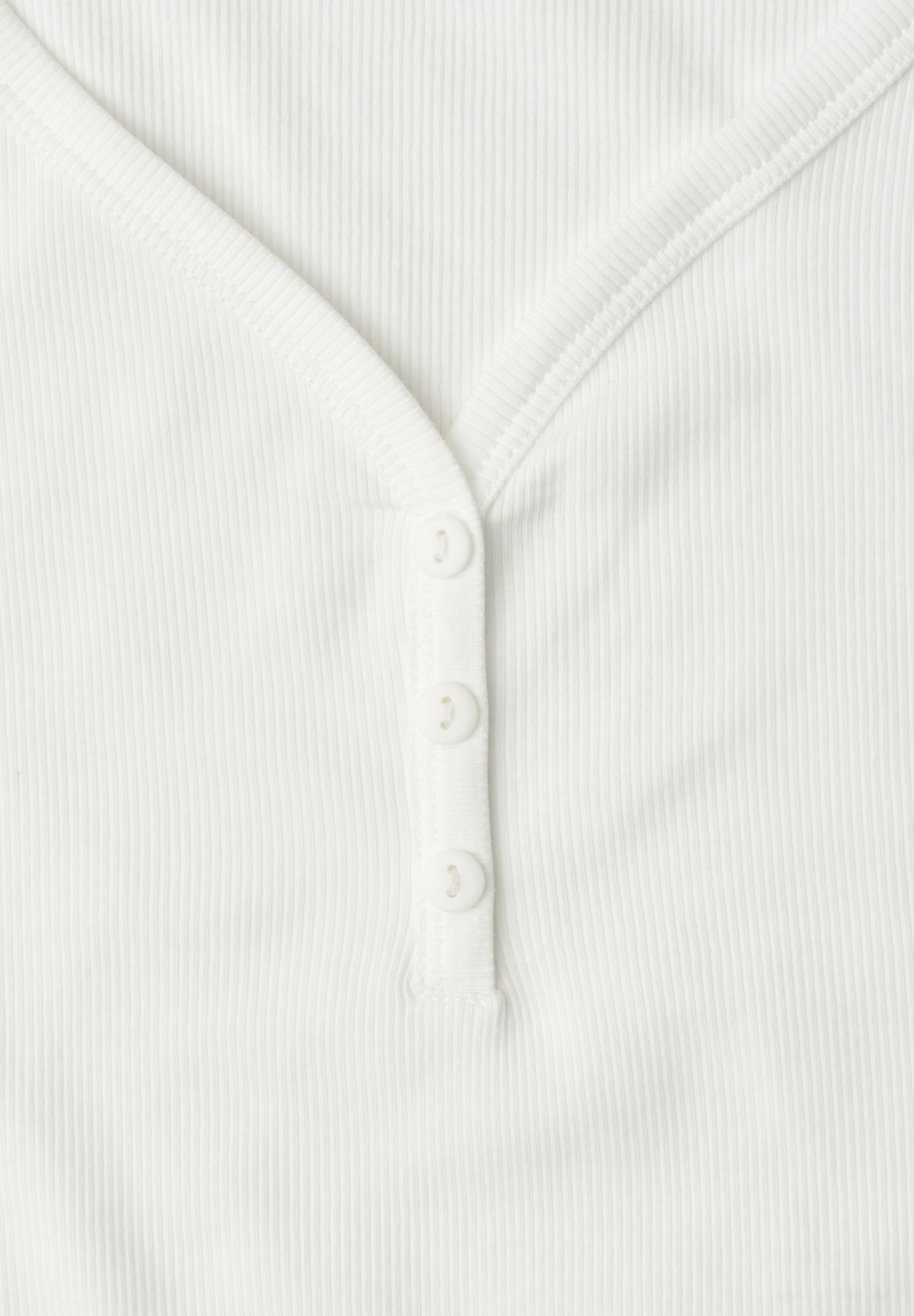 STREET ONE Débardeur à côtes Sommertop mit V-Neck