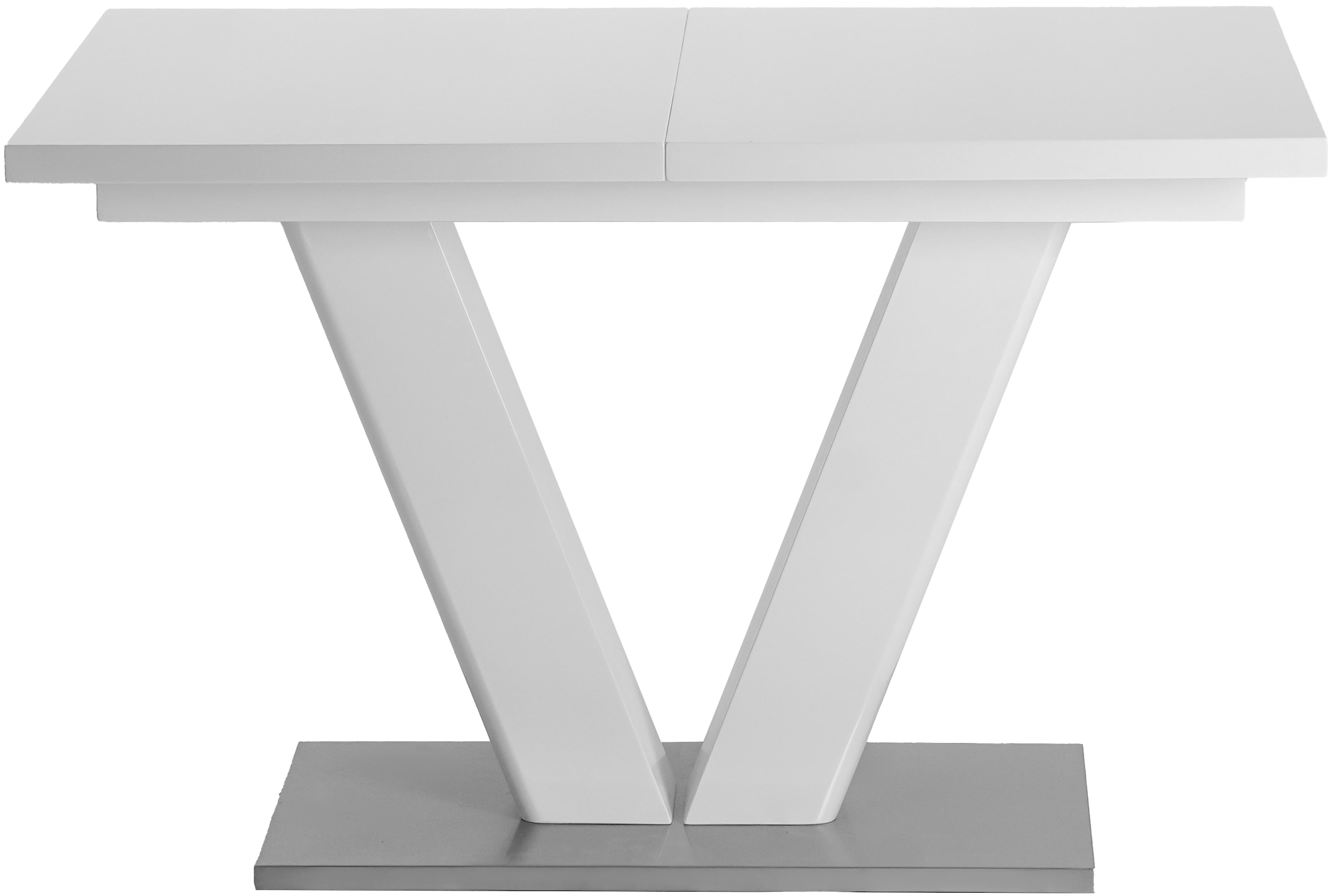 GOODproduct Ensemble de salle à manger »Elbach, TOPSELLER!, OTTOs Choice« Set, 5 cuis tlg. ausziehbar 120-160 cm, Hochglanz, Tischgruppe Freischwinger