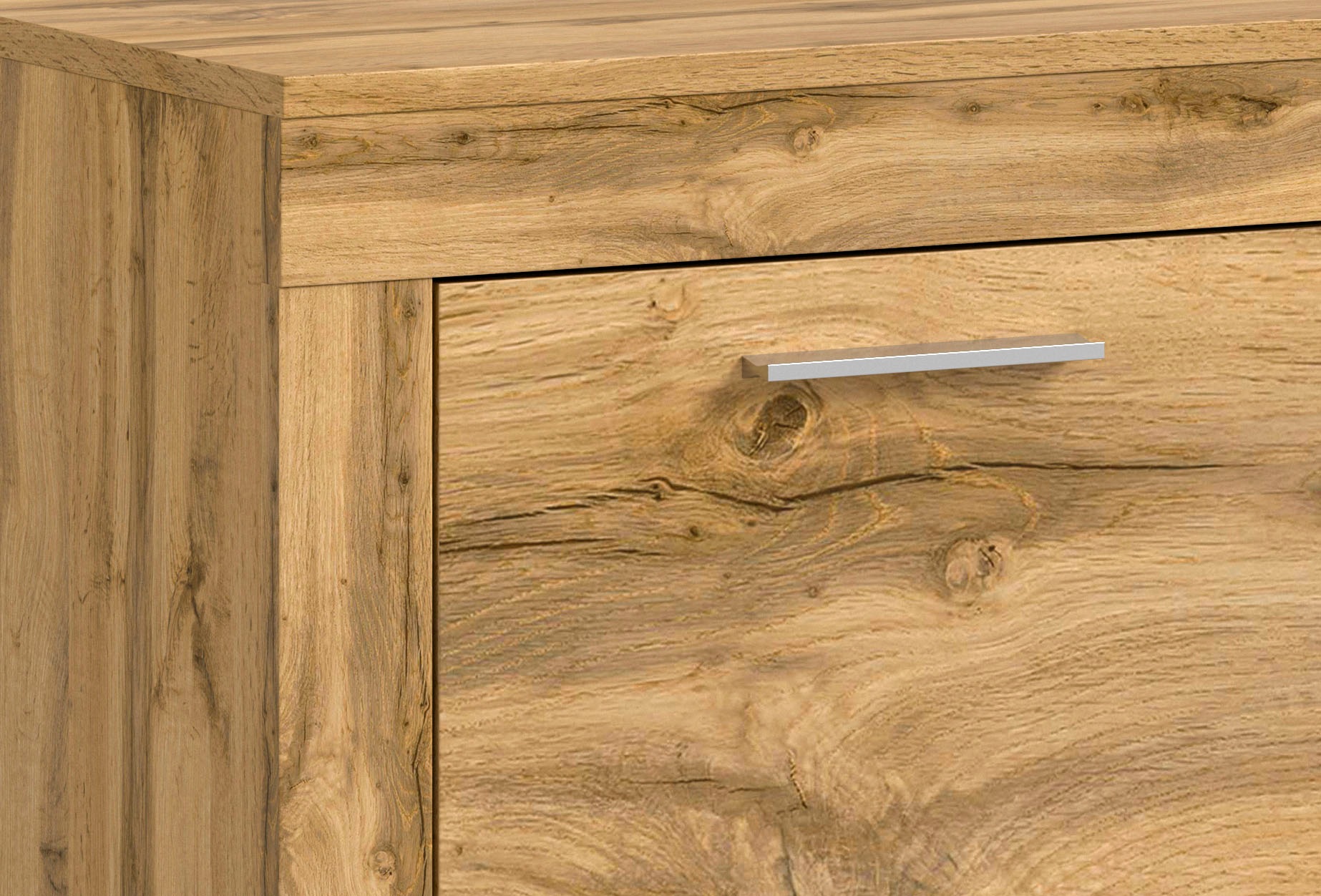 INOSIGN Wohnwand »Aosta, Breite 255cm, bestehend aus Highboard, Lowboard, Wandboard«, (3 St.), Wohnwand, Kombination, Anbauwand, Möbel Set, Schrankwand, Möbel Kombi