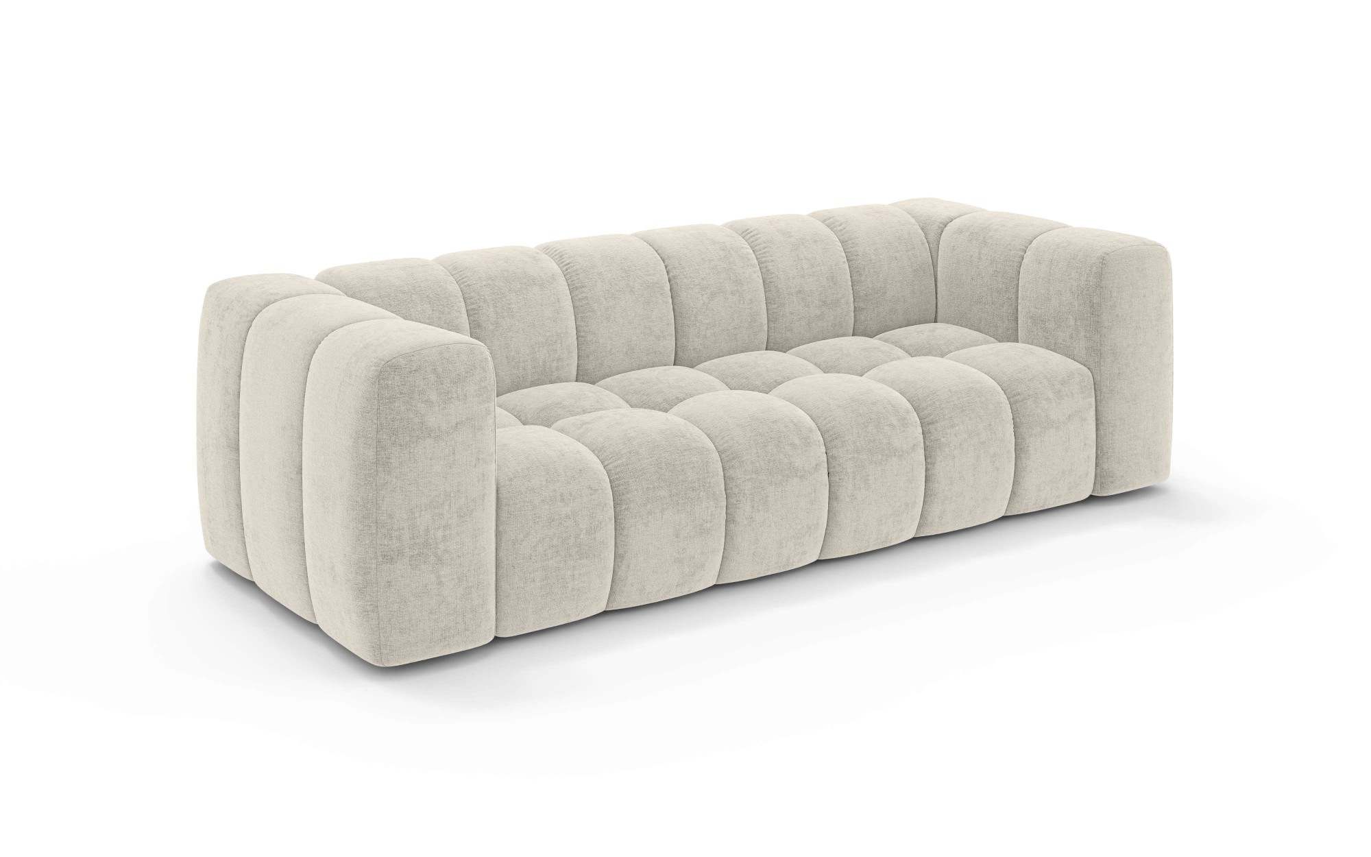 homsy by Ana Johnson Canapé Big »»L« BOUBELLE Design-Sofa mit Steppung, Bubble-Optik, Breite 246 cm« 4-Sitzer mit Wellenunterfederung, L Sitztiefe 63 cm