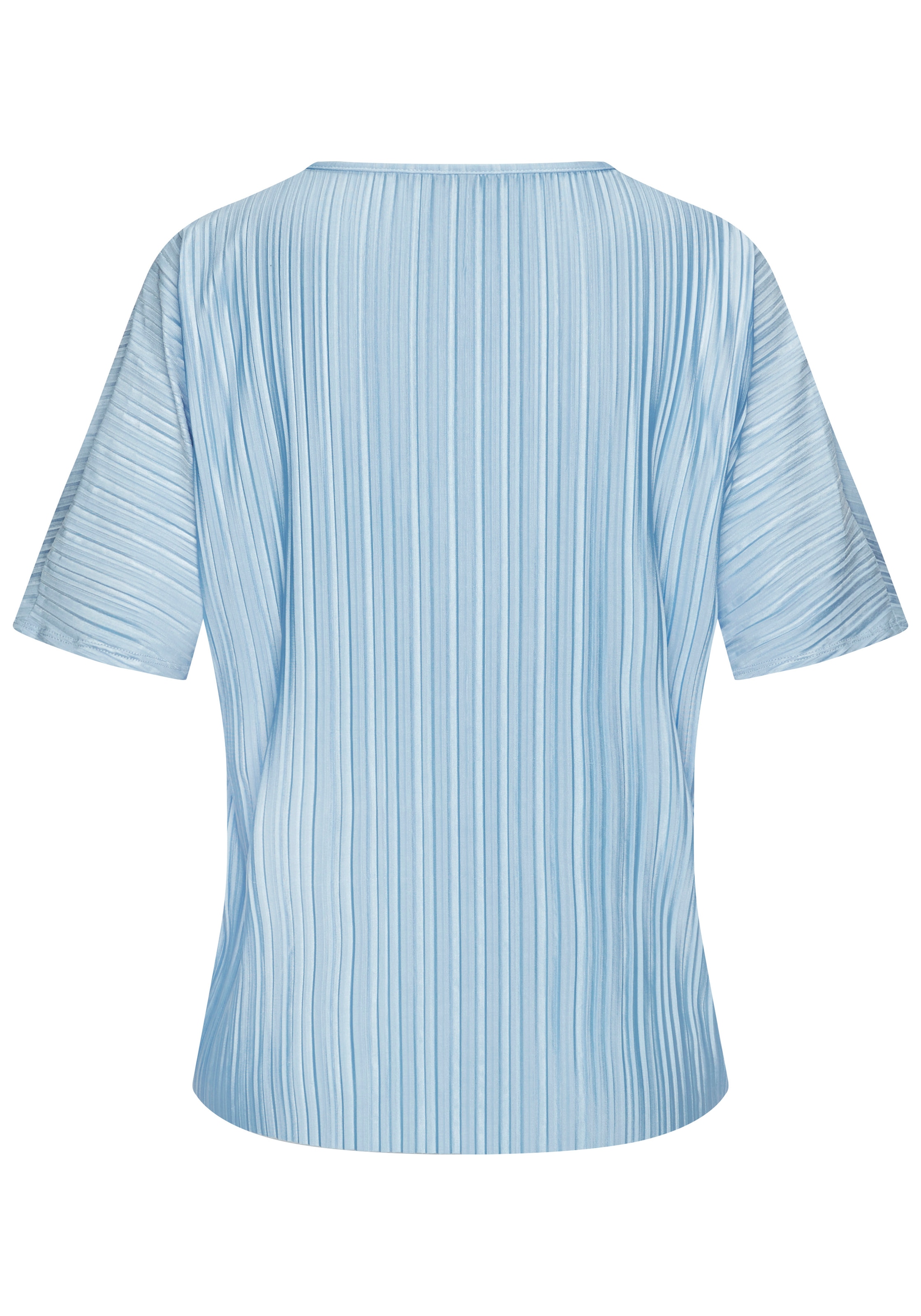 LASCANA T-shirt plissé en tissu brillant