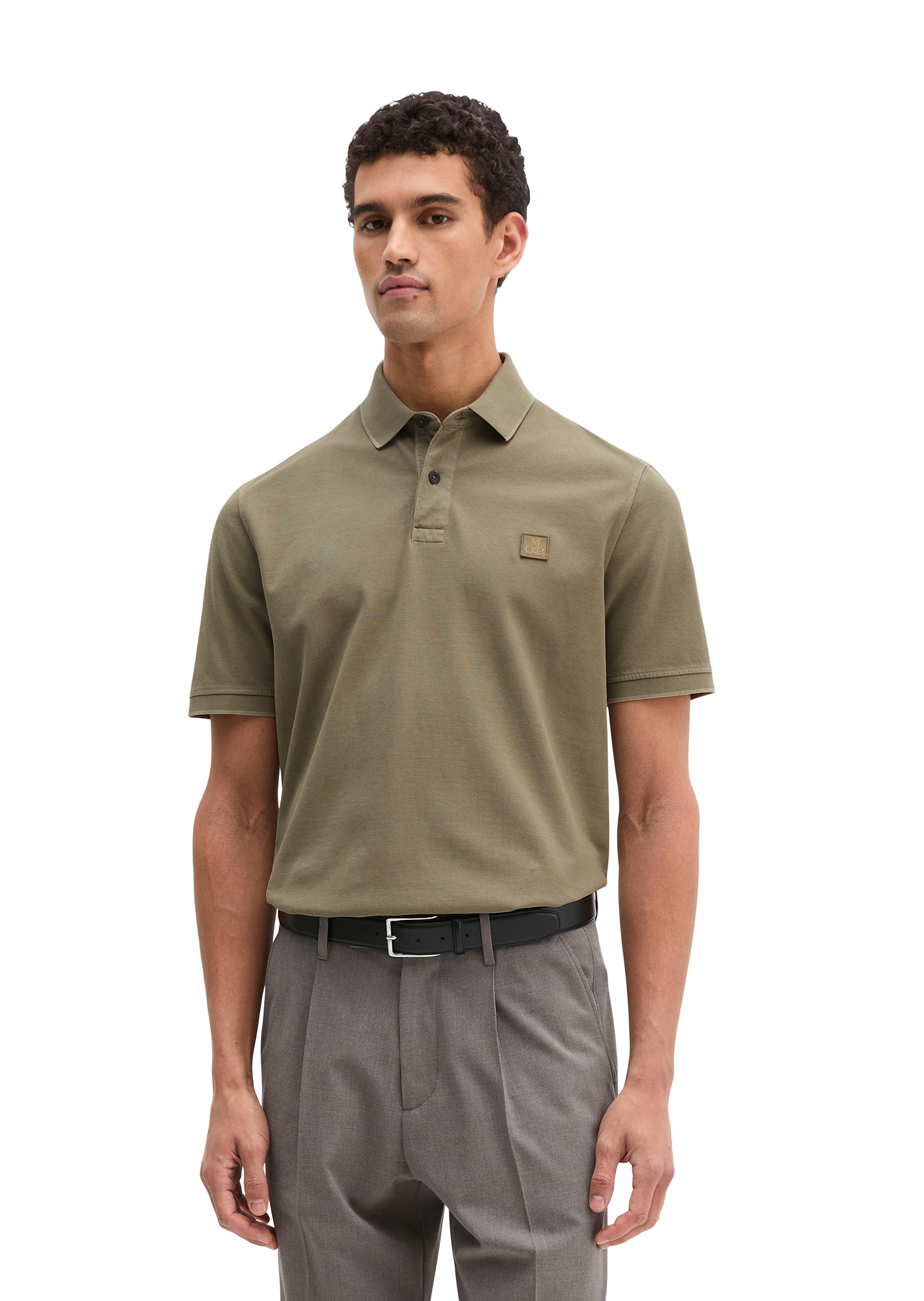 Image of Marc OPolo Poloshirt weiches Tragegefühl, regular Fit, Logopatch auf der Brust