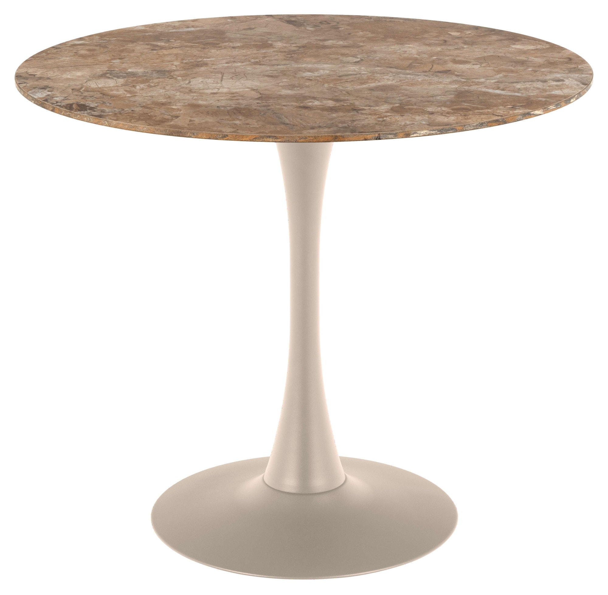 ACTONA GROUP Table de salle à manger »Malta« 1 cuis tlg. Plateau de table en céramique, pied trompette, table de cuisine ronde, Ø 90 cm, 3 couleurs