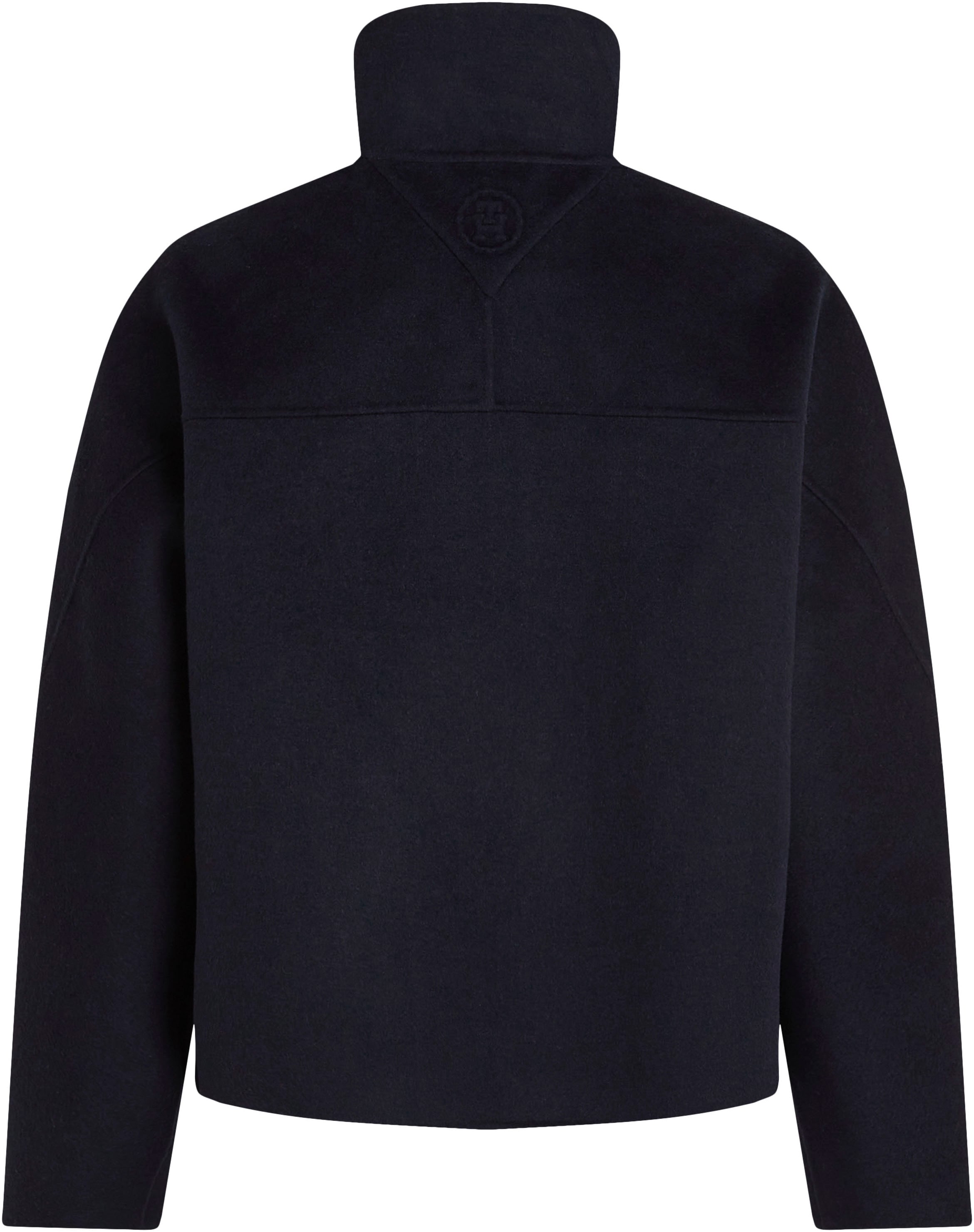 Tommy Hilfiger Outdoorjacke »DF WOOL BLEND FUNNEL JACKET«, mit hochschliessendem Kragen