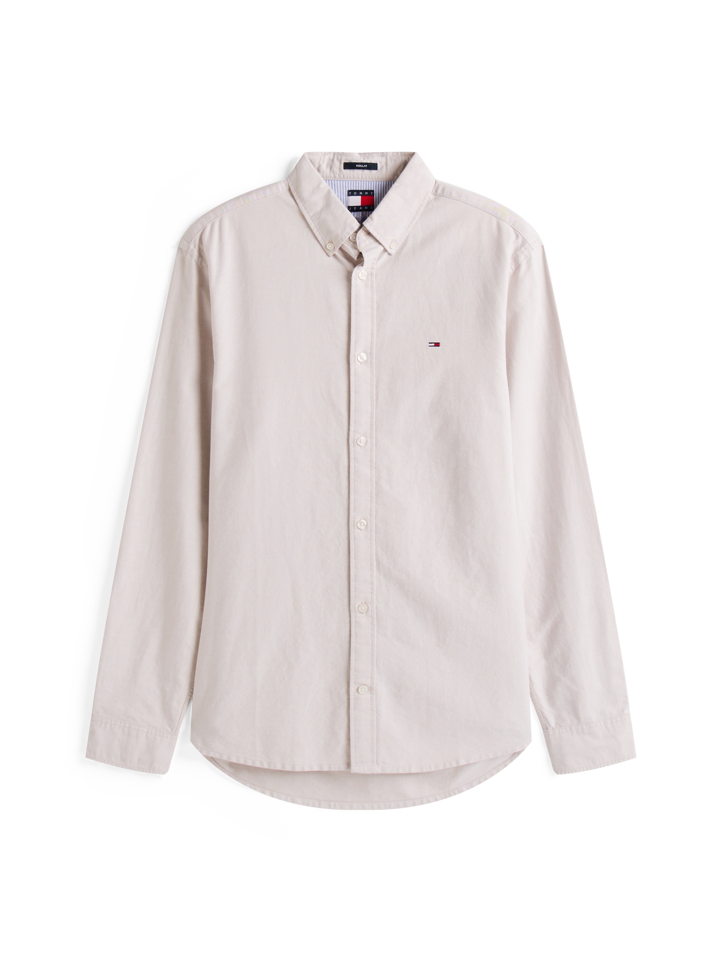 Tommy Jeans Langarmhemd »TJM REG OXFORD SHIRT EXT« Mit Rundhalsausschnitt