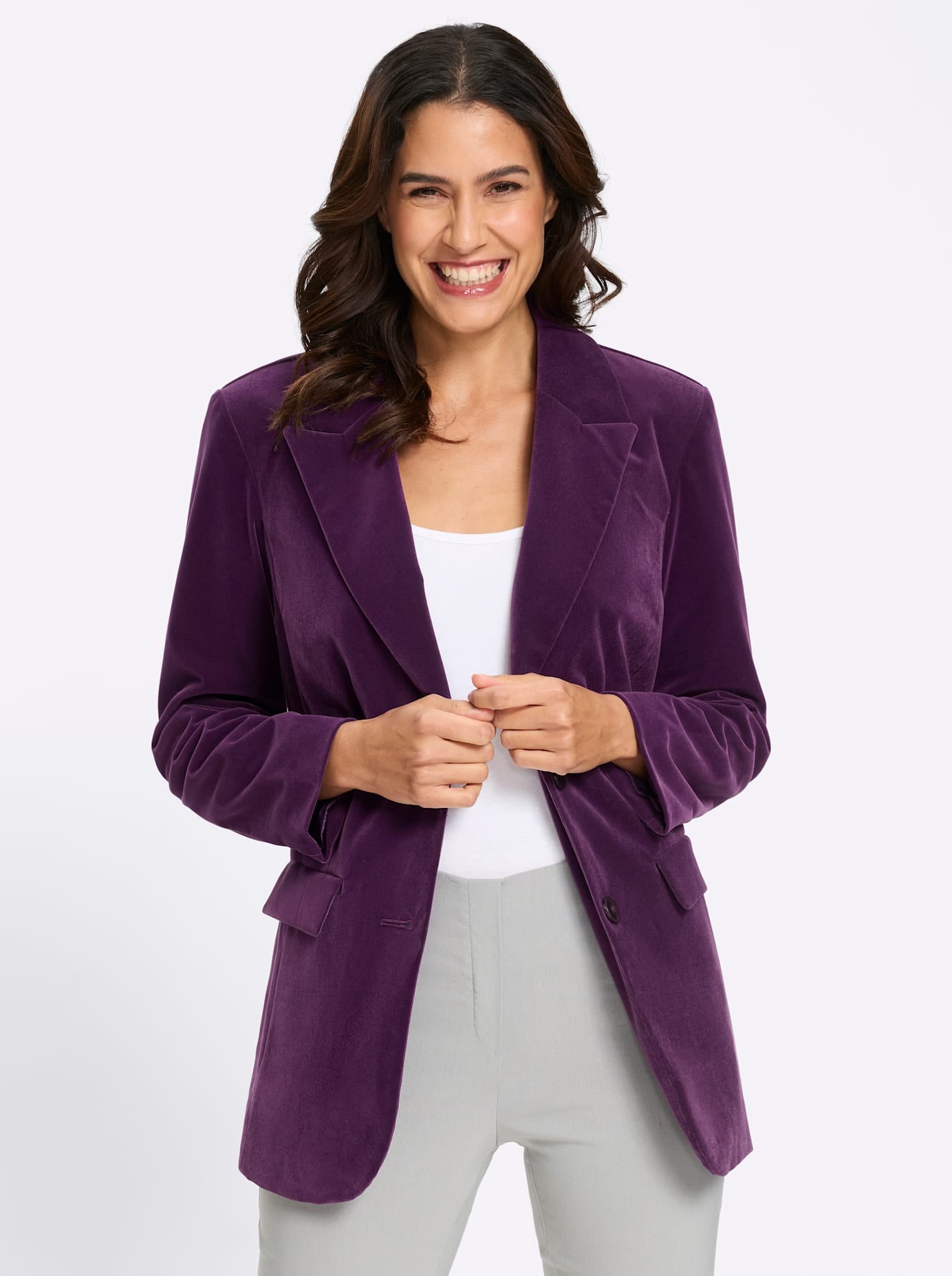Lady Veste blazer »Samtblazer«