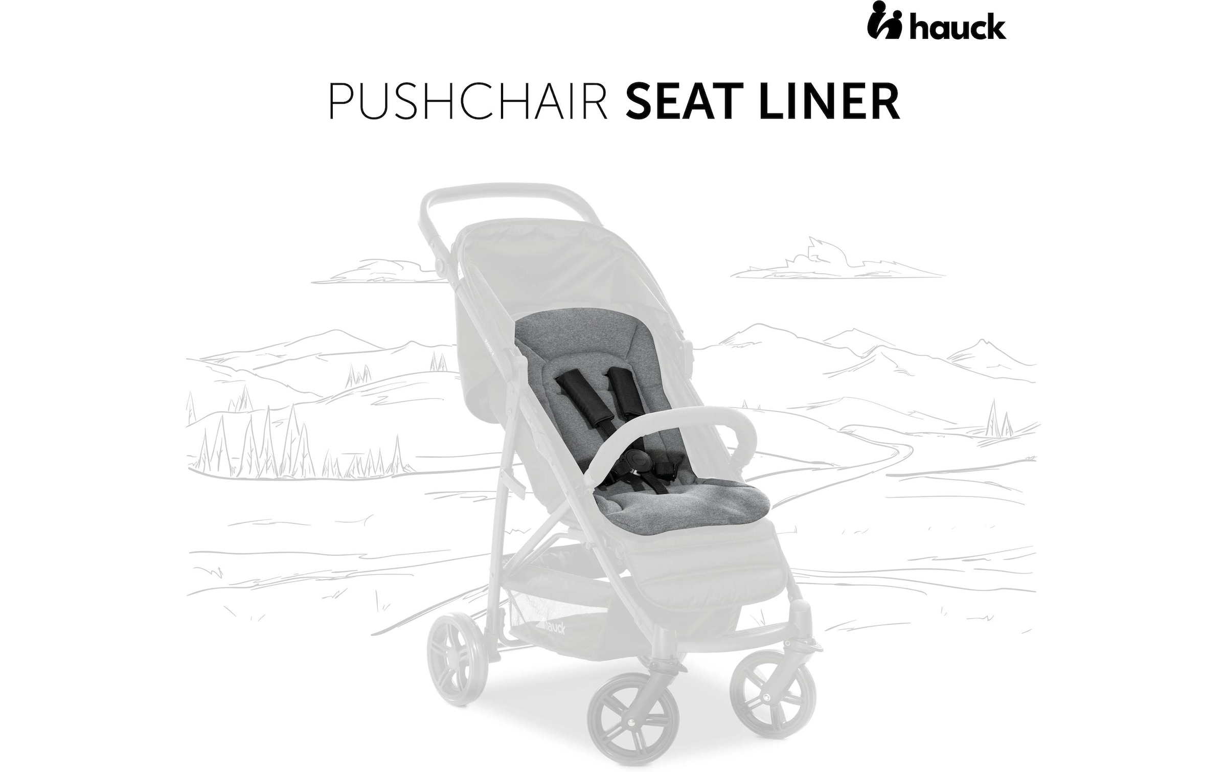 Hauck »Seat Liner, Flowers Rose« également adapté aux poussettes