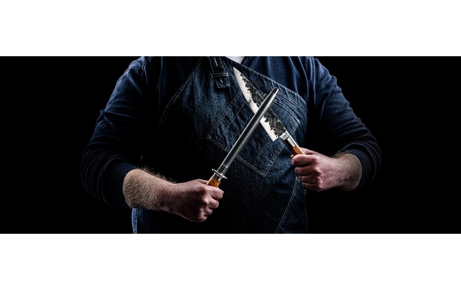   Messerschärfer »Forged Olive Diamant Wetzstahl 25 cm«
