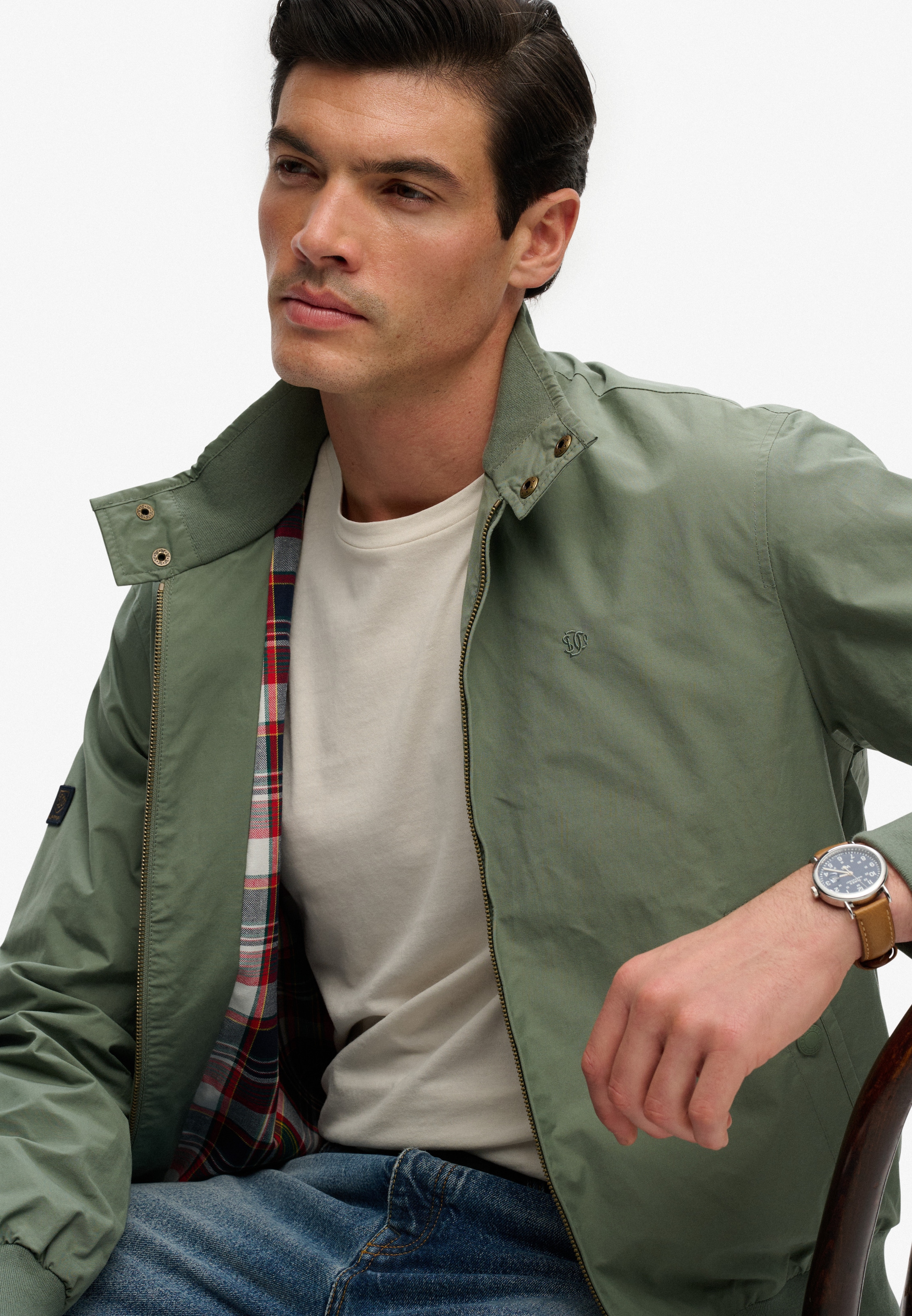 Superdry Parka »CLASSIC HARRINGTON JACKET« ohne Kapuze