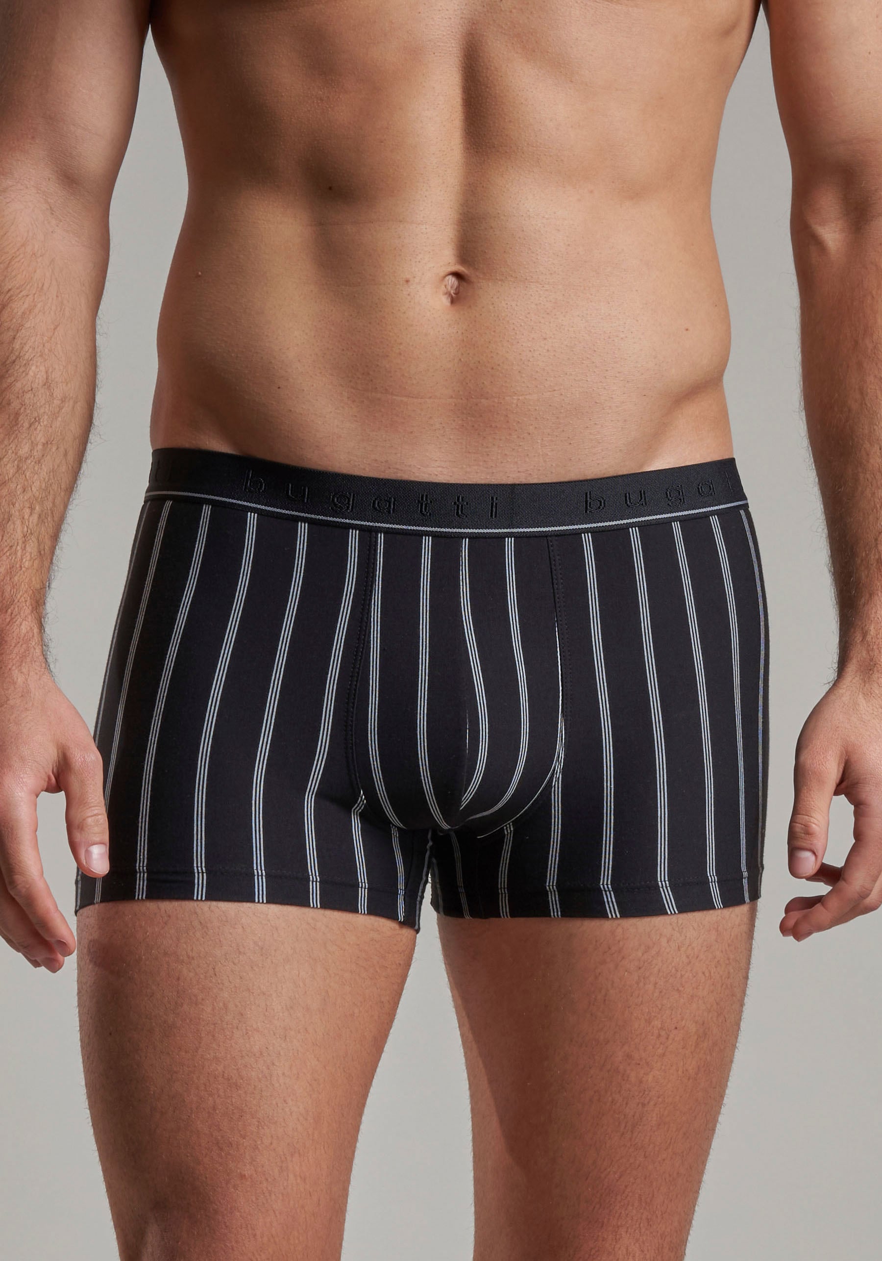 bugatti Boxershorts »Rom«, (2er Pack), mit modischem Design für einen stilvollen Look