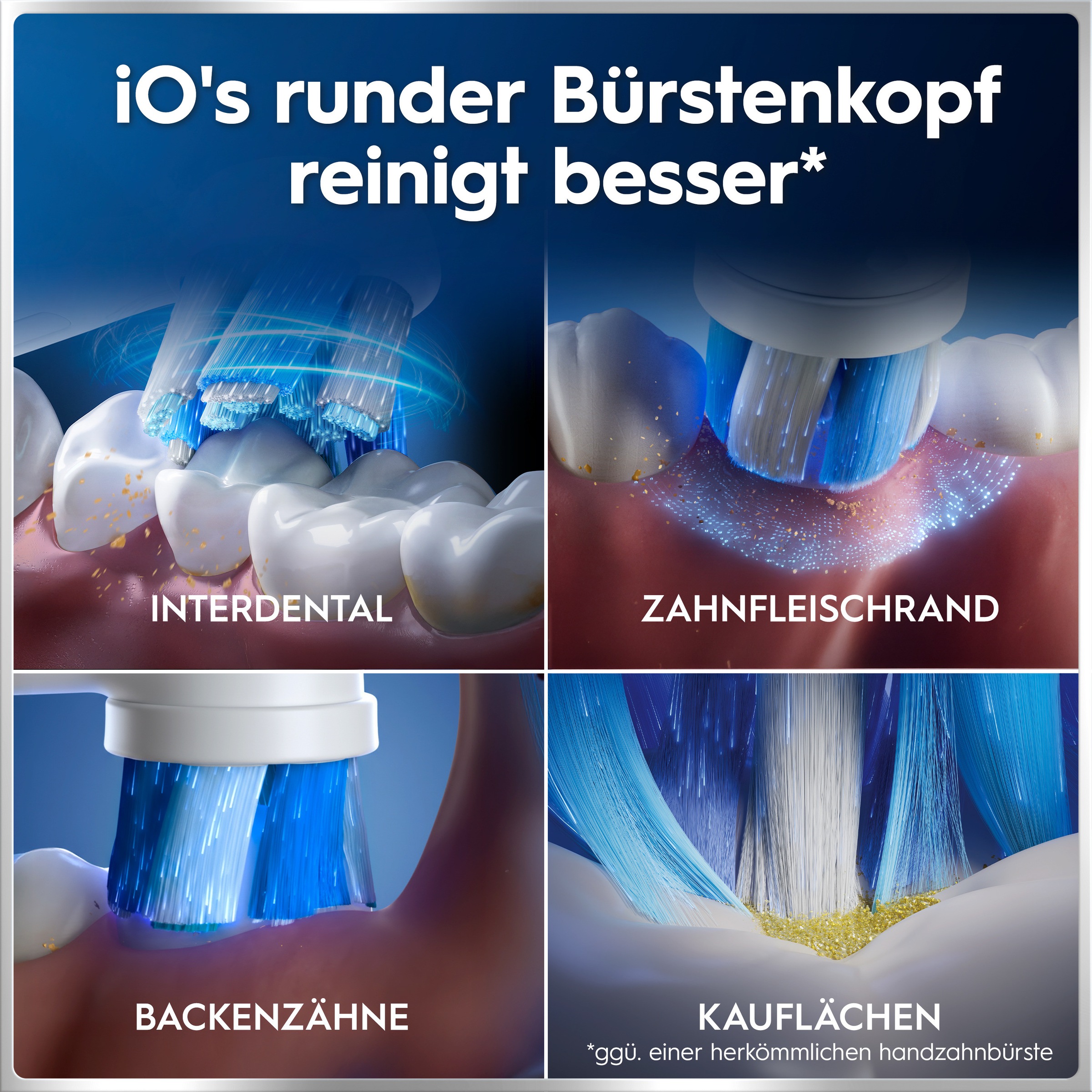 Oral-B Elektrische Zahnbürste »iO Series 6 N« 2 Stk. Aufsteckbürsten Magnet-Technologie, Display & Reiseetui