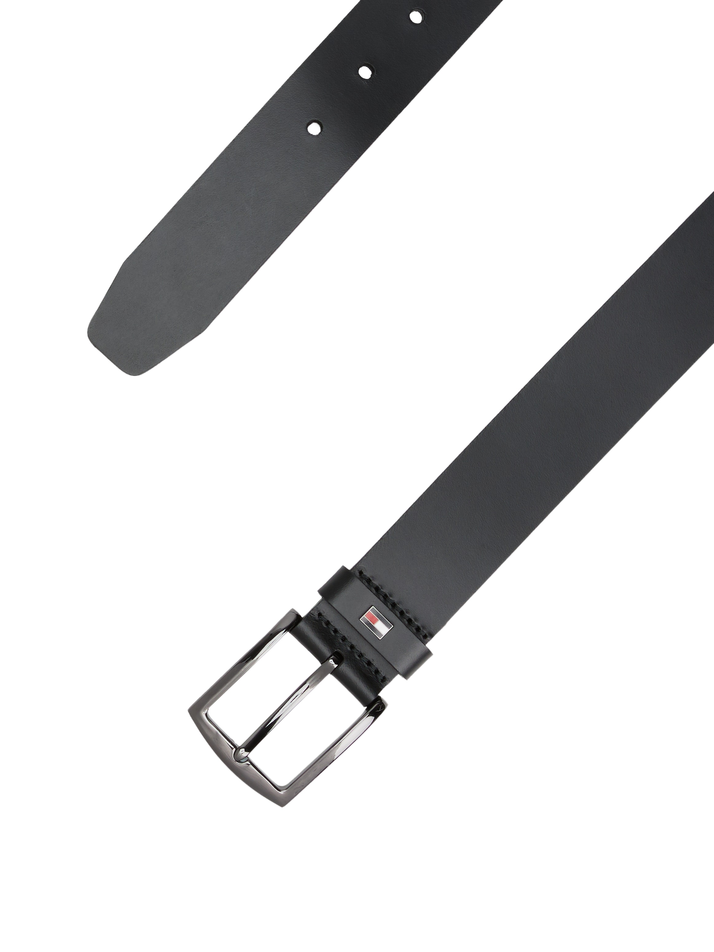 Tommy Hilfiger Ledergürtel »DENTON 3.5 EXT«, Einfachdornschliesse, Metalllogo