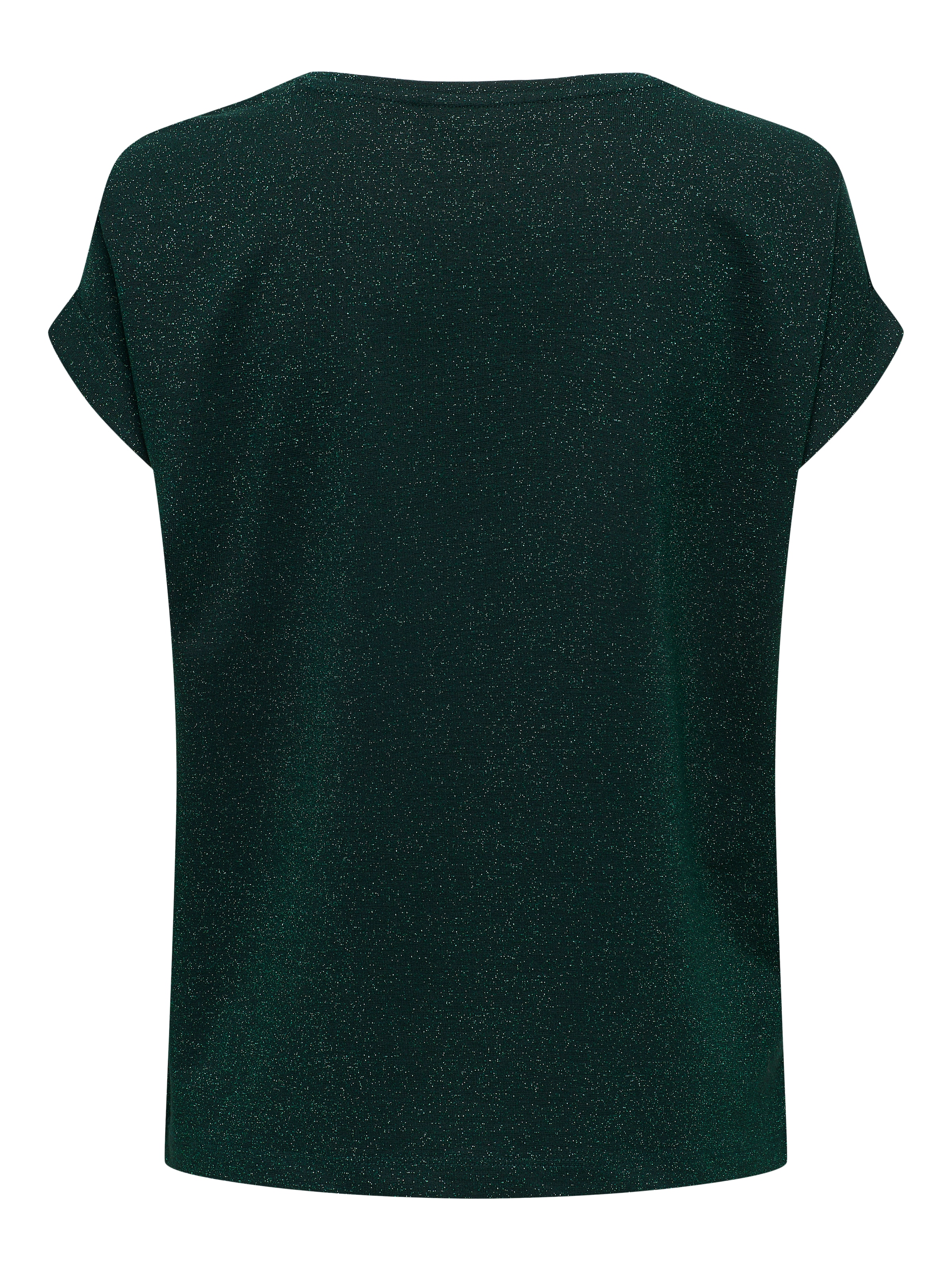 ONLY Kurzarmshirt »ONLMOSTER GLITTER S/S TOP NOOS JRS«, mit Glitzerdetail