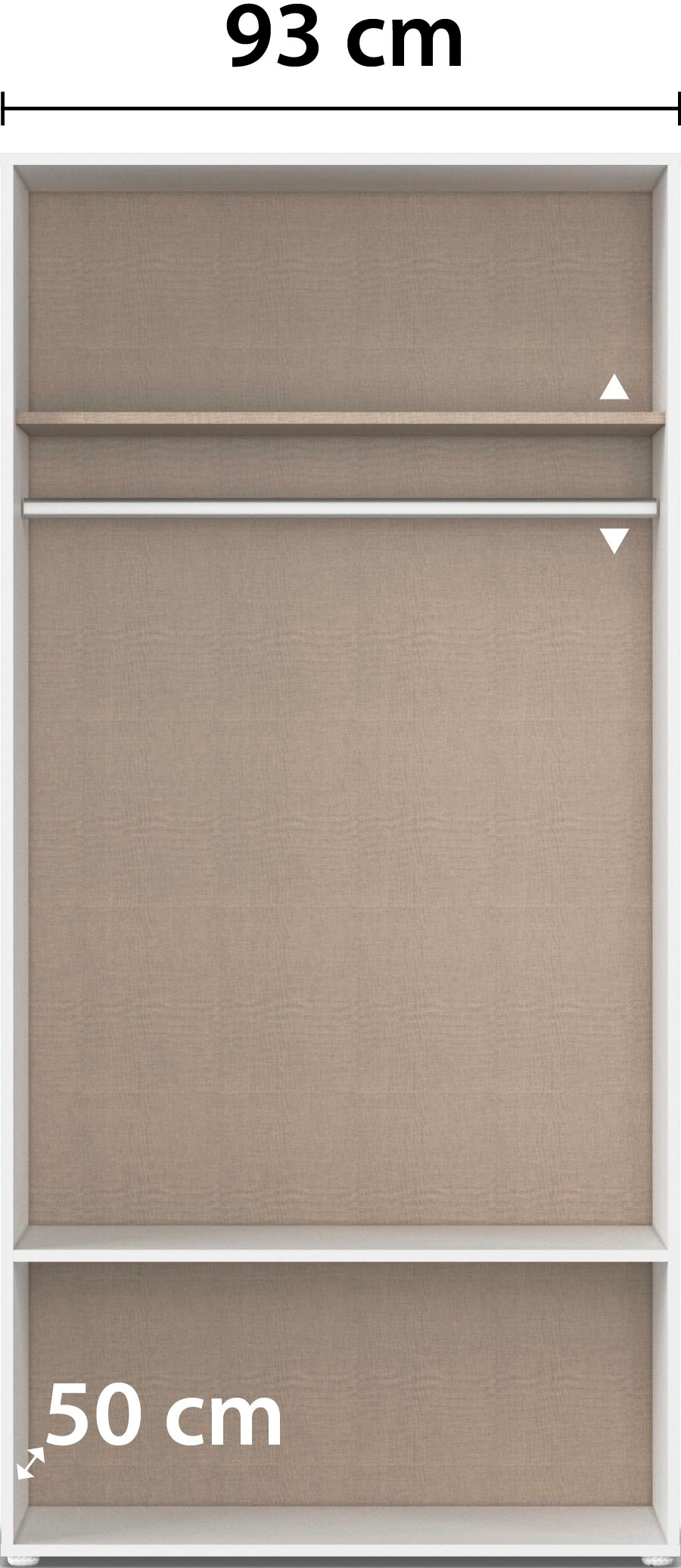 rauch Kleiderschrank »Drehtürenschrank Schrank Garderobe Wäscheschrank VOYAGER« in 3 verschiedenen Ausstattungen BASIC/CLASSIC/PREMIUM,  mit 2 modernen Griffvarianten, mit Aussenschubladen MADE IN GERMANY