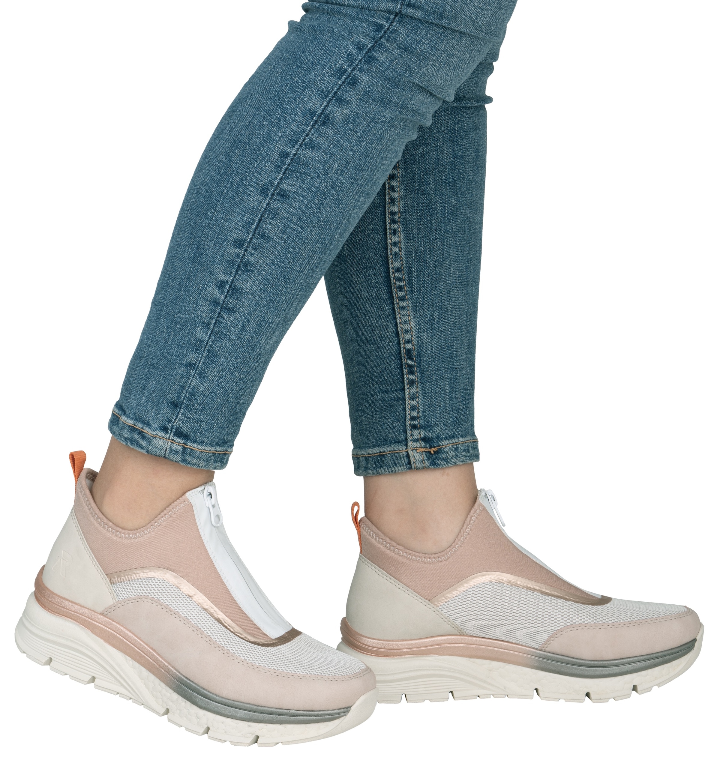 Rieker Schlupfboots  , Keilabsatz, Freizeitschuh, High Top-Sneaker, Reissverschluss