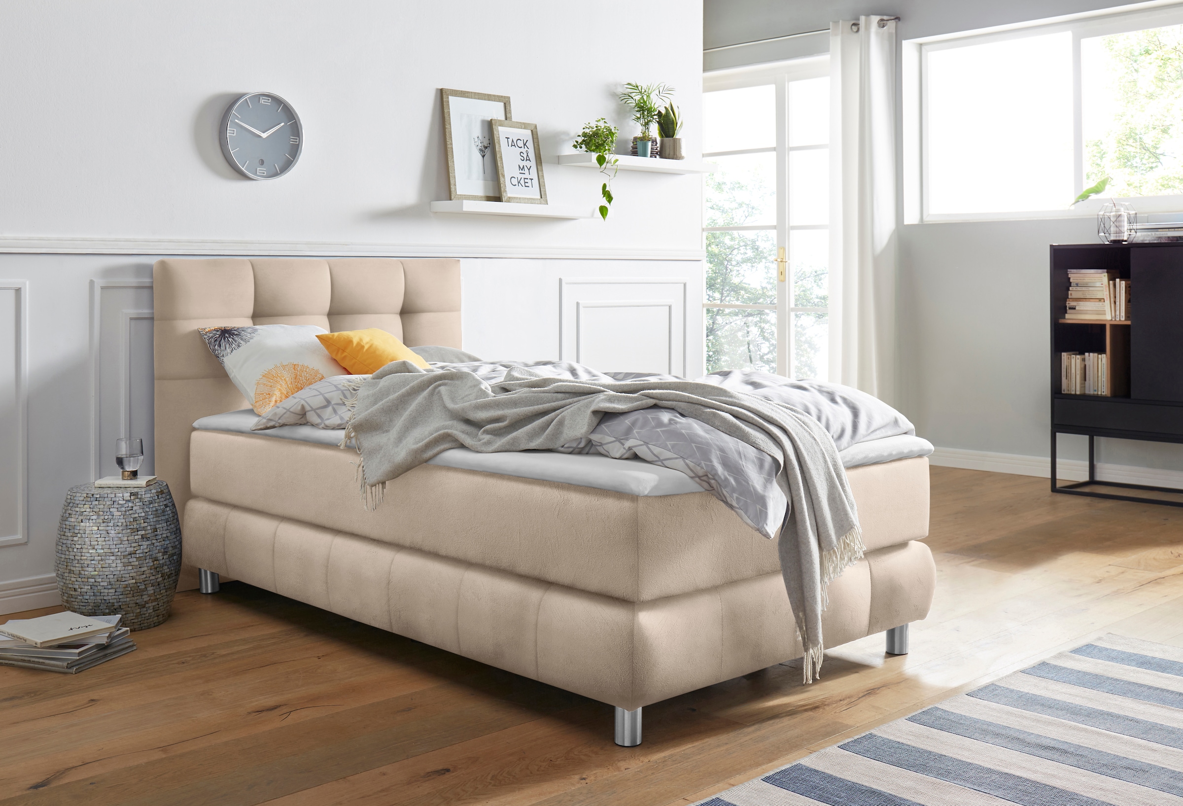 Home affaire Lit boxspring »Salo« incl. Topper, 6 Breiten, 2 Härtegrade, TFK auch in Härtegrad 4