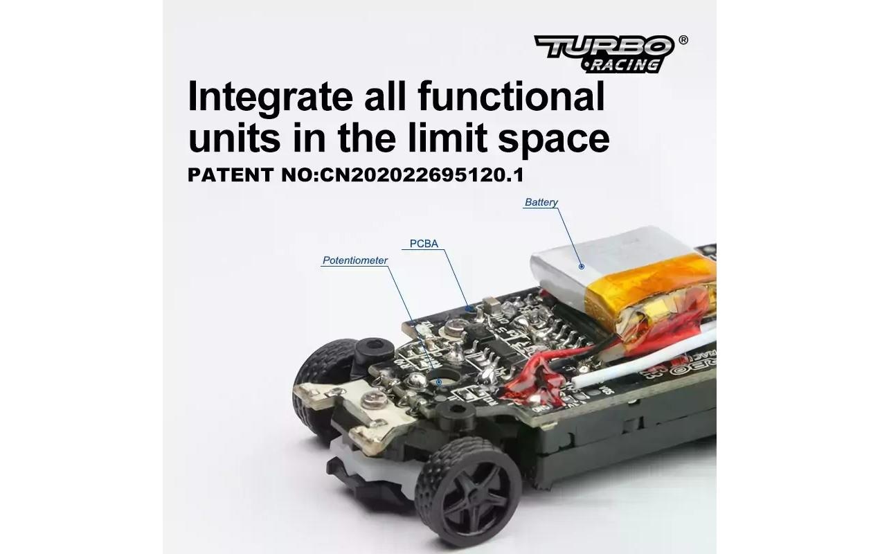   RC-Auto »Turbo Racing Micro Sport C74, Schwarz,«