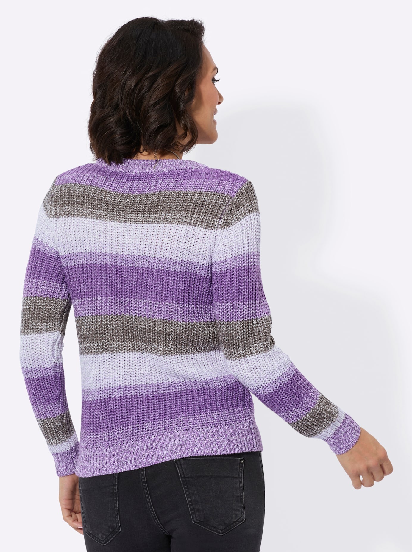 Casual Looks Rundhalspullover »Langarm-Pullover«