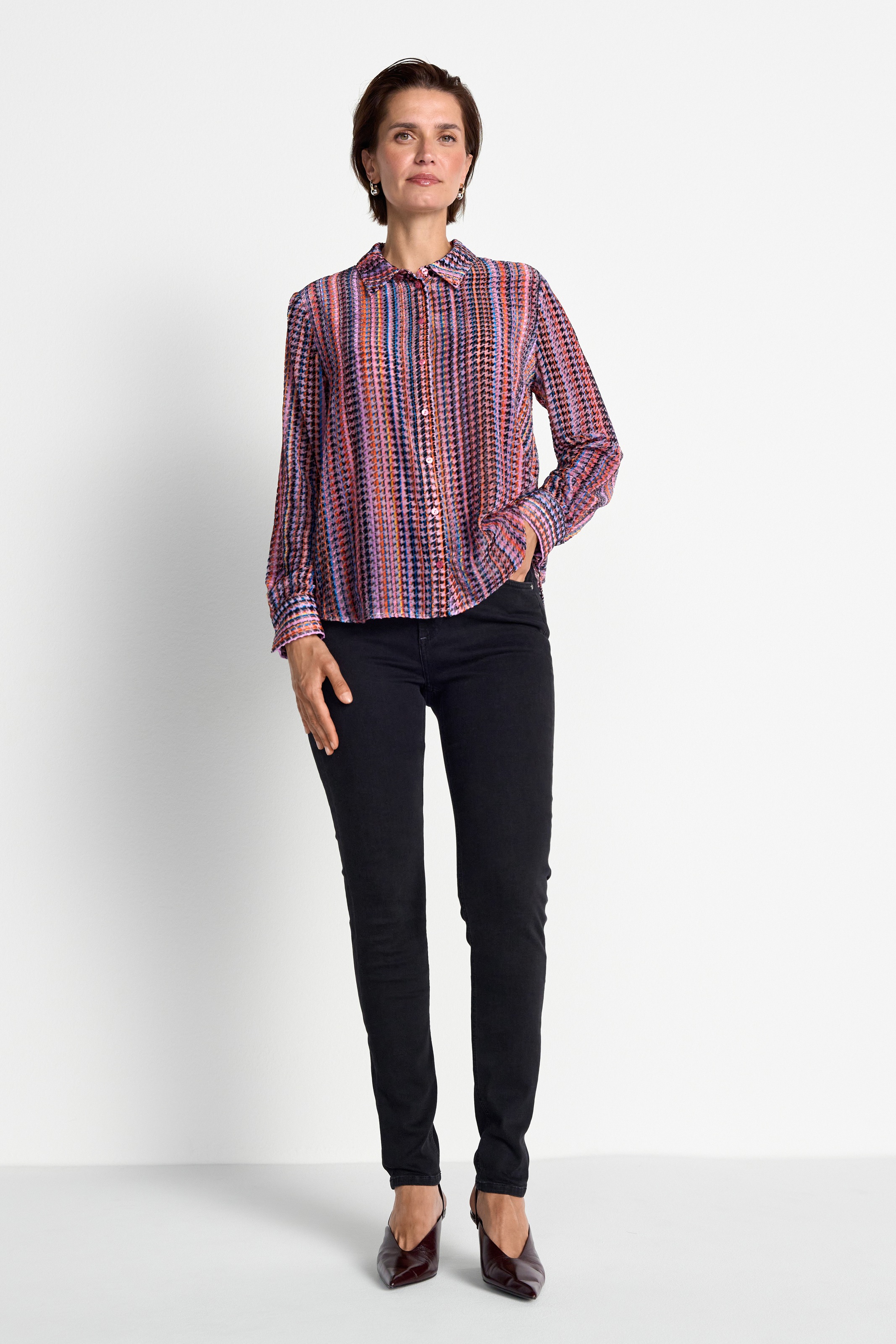 RICHROYAL Hemdbluse Regular fit mit Hemdkragen