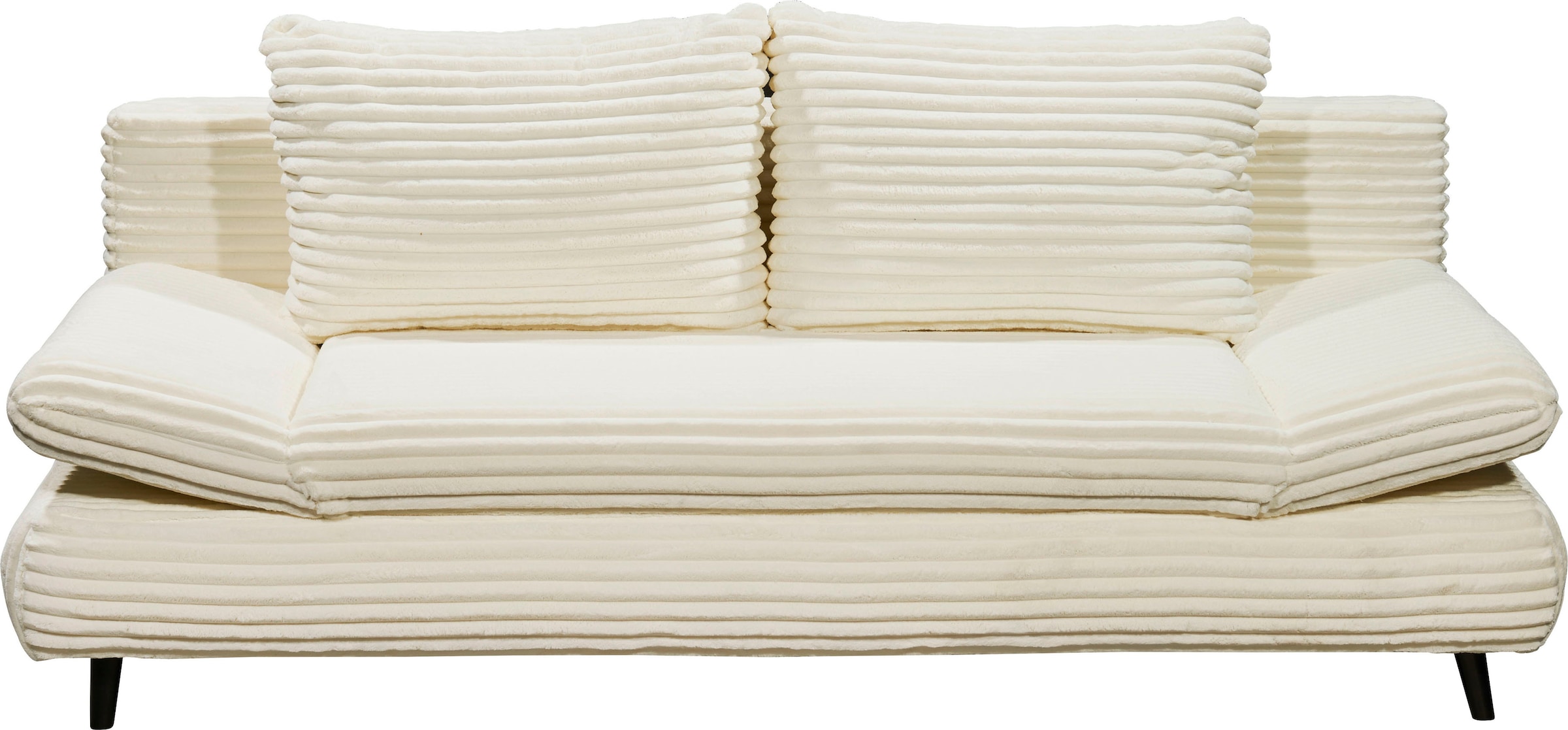 ED EXCITING DESIGN Schlafsofa »Sunny« mit Bettkasten, Armteilverstellung & 2 Rückenkissen