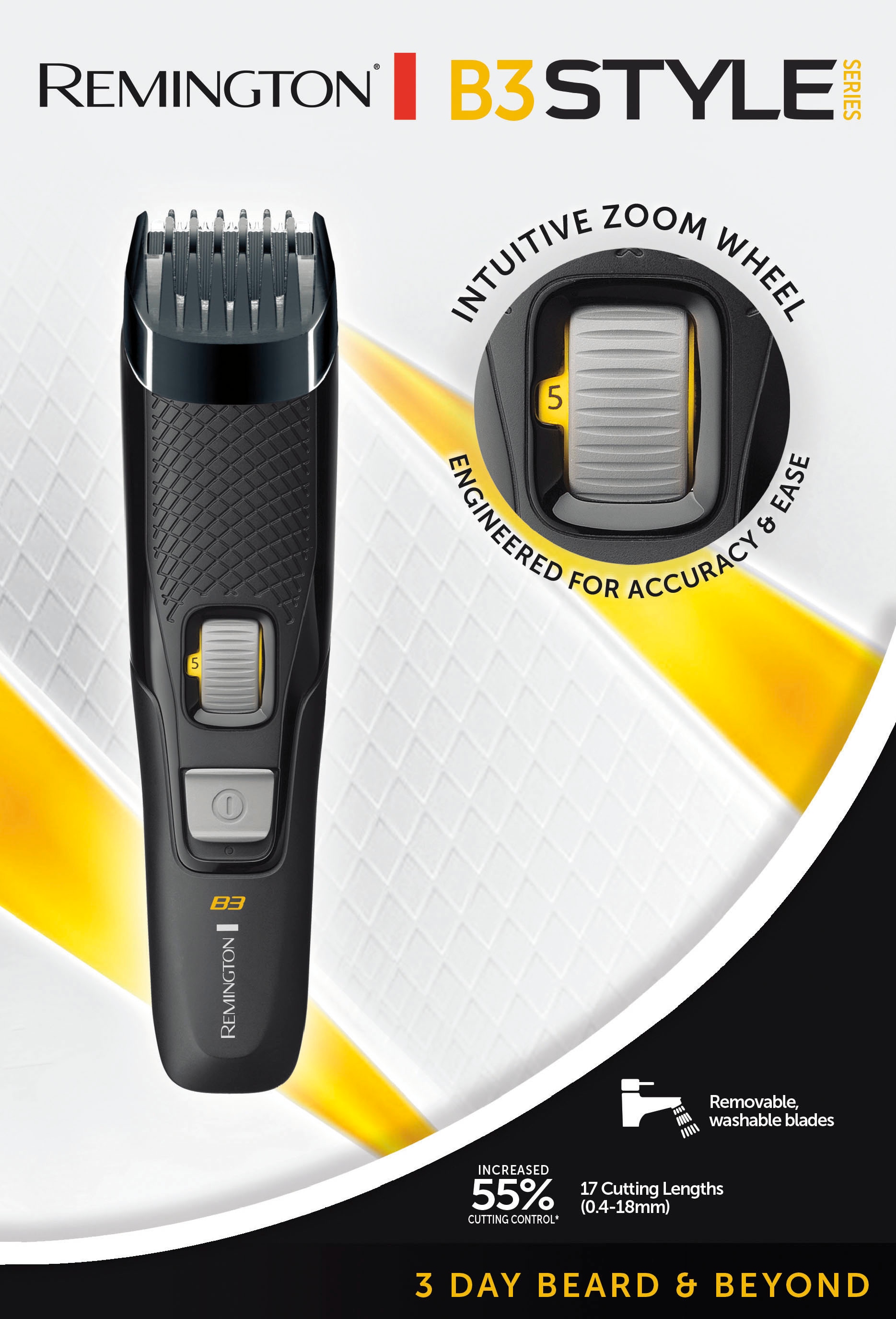 Remington Haar- und Bartschneider »Series MB3000« 1 Aufsätze mit Längeneinstellrad