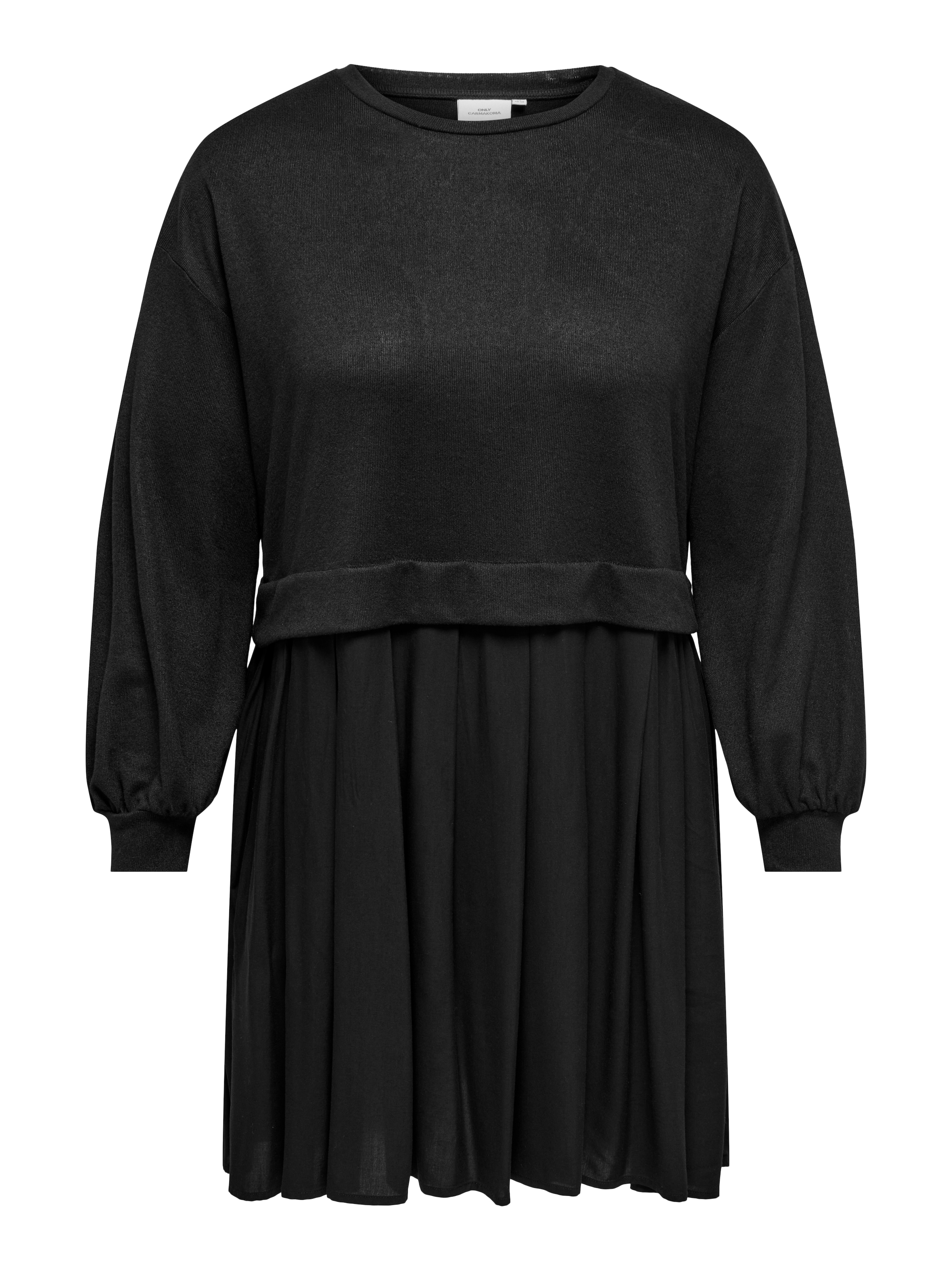 ONLY CARMAKOMA Jerseykleid »CARUMA ALBA L/S MIX KNEE DRESS JRS«, Sommerkleid