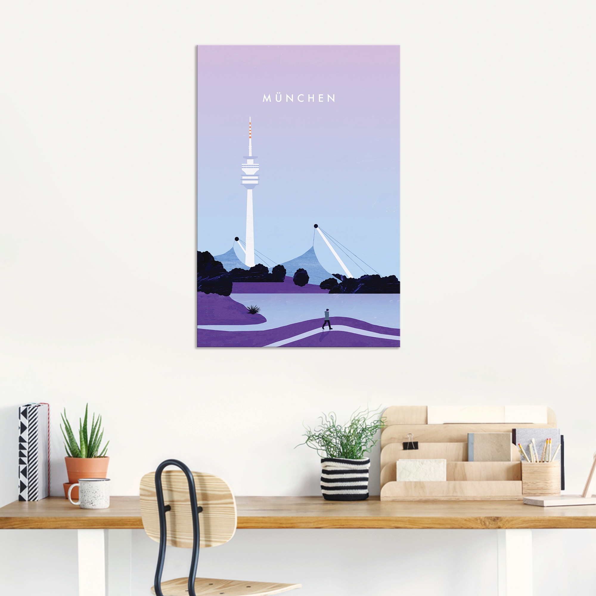 Artland Wandbild "München" 1 Stk. tlg. als Alubild, Leinwandbild, Poster, Wandaufkleber in verschied. Größen
