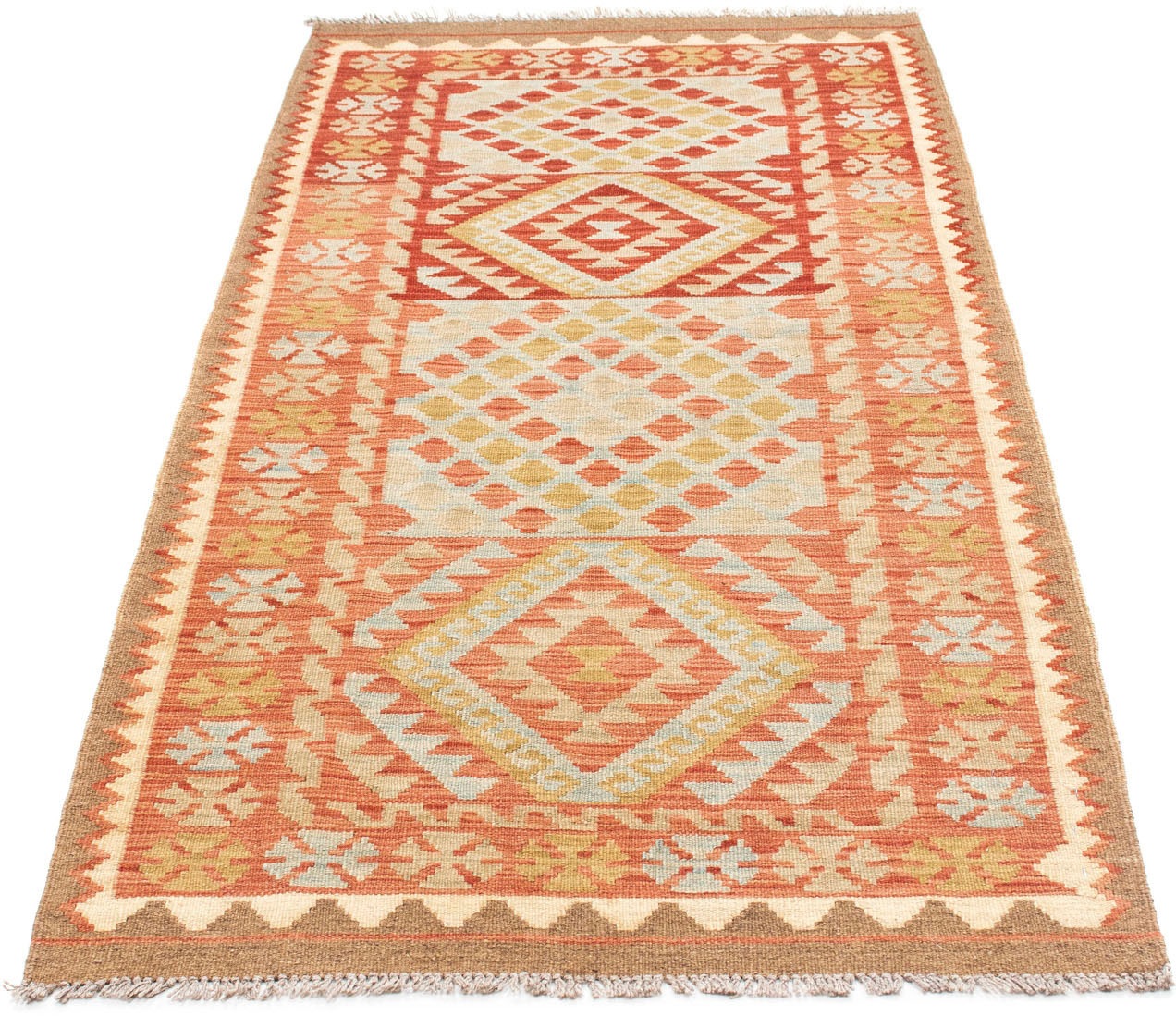 Image of morgenland Läufer »Kelim Medaillon Rosso chiaro 193 x 84 cm«, rechteckig, 0,4 mm Höhe, OrientOptik bei Ackermann Versand Schweiz