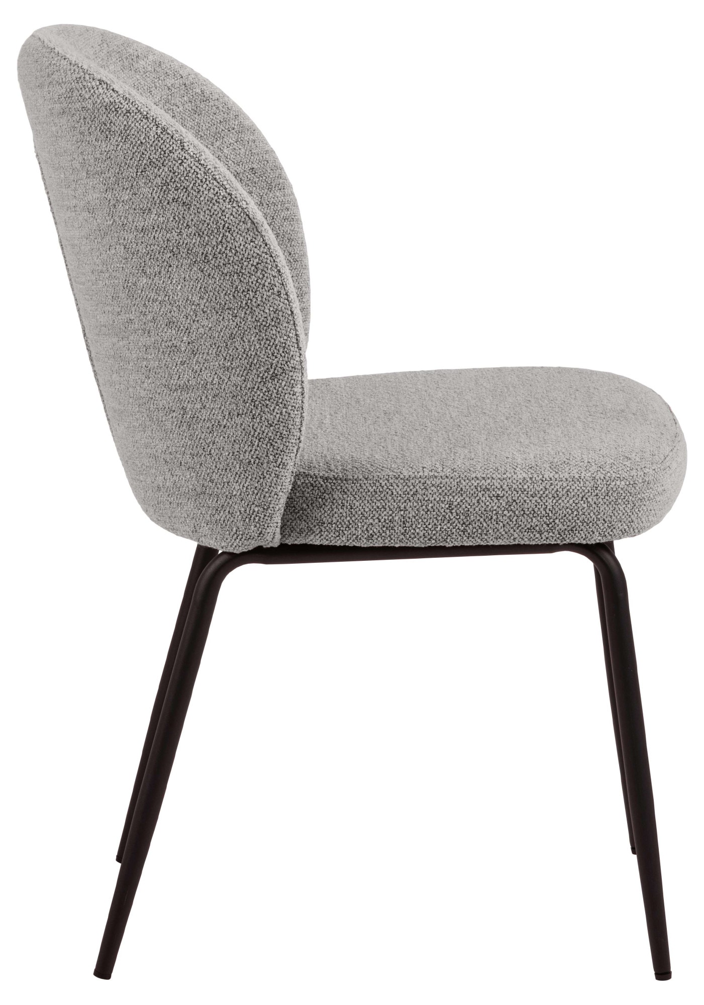 ACTONA GROUP Chaise de salle à manger »Patricia Polsterstuhl« () fauteuil de salon, (lot de 2) revêtement tissu, pieds en acier, hauteur d'assise 48 cm