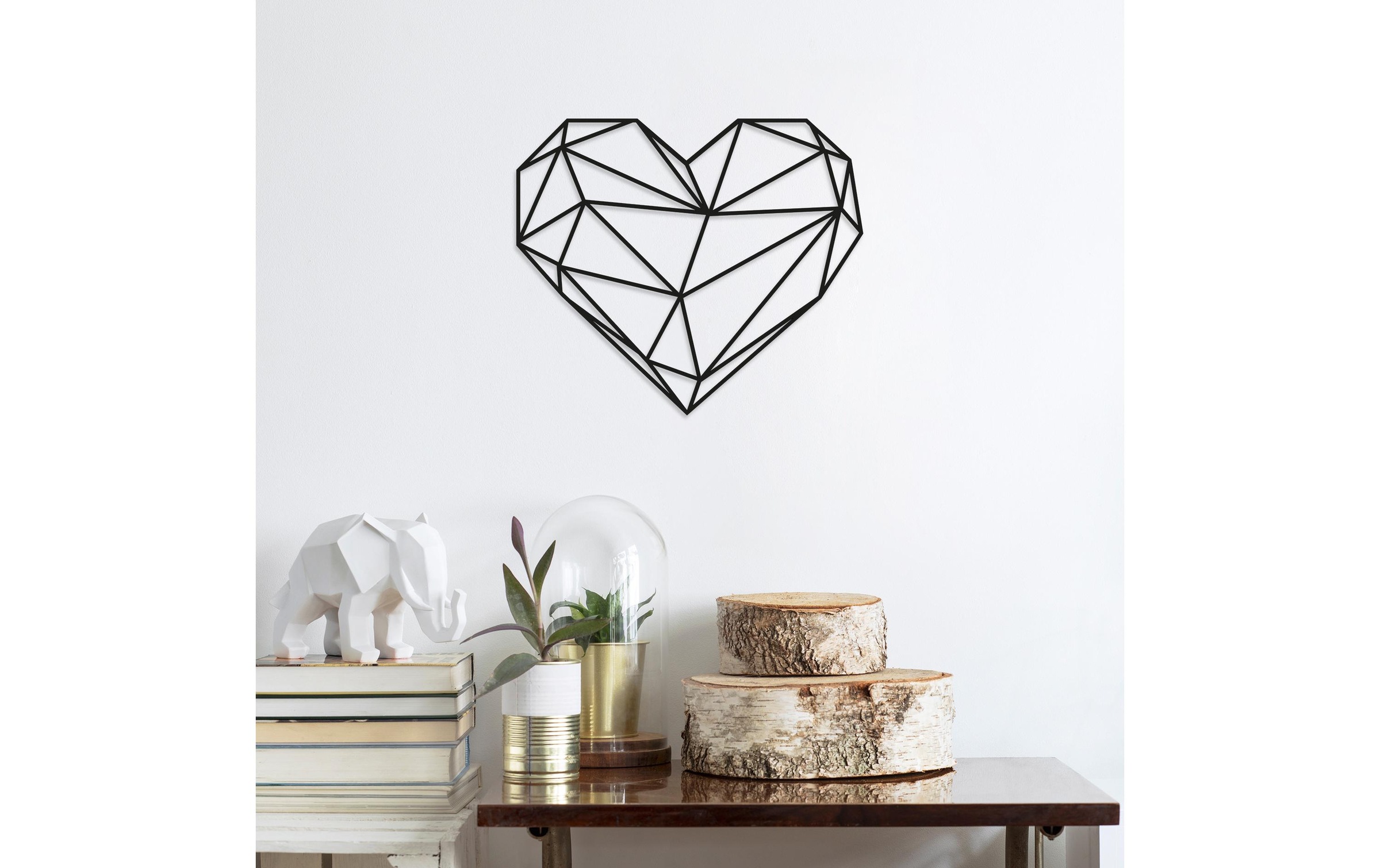 Wanddekoobjekt »Wallxpert Herz 47 x 40 cm«