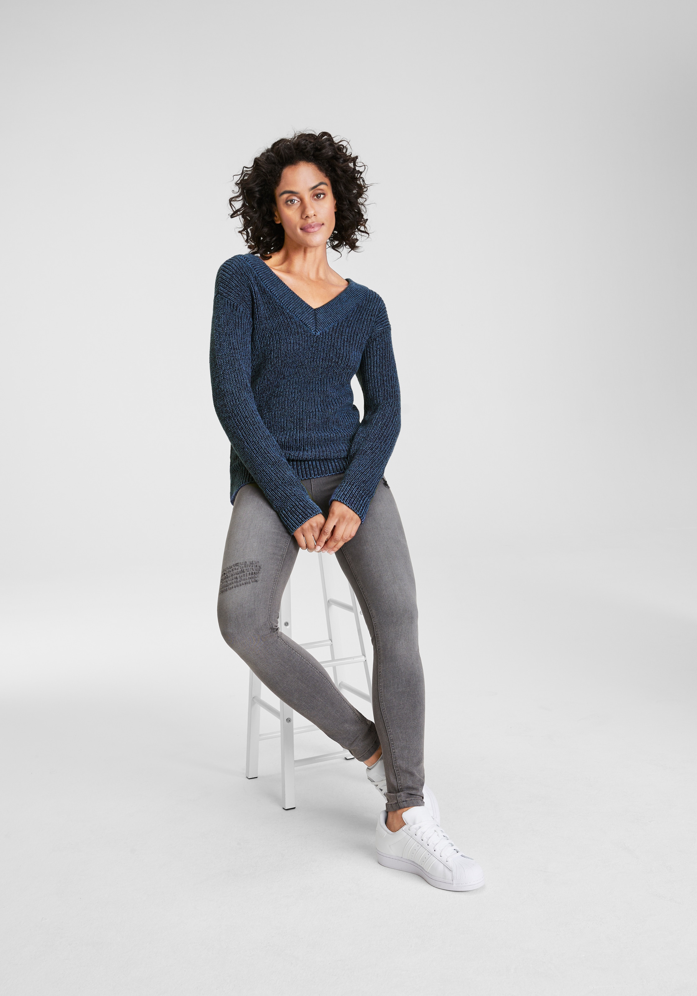 Arizona Skinny-fit-Jeans »Ultra Stretch«, hohe Leibhöhe, knöchellang, elastisches Denim-Material