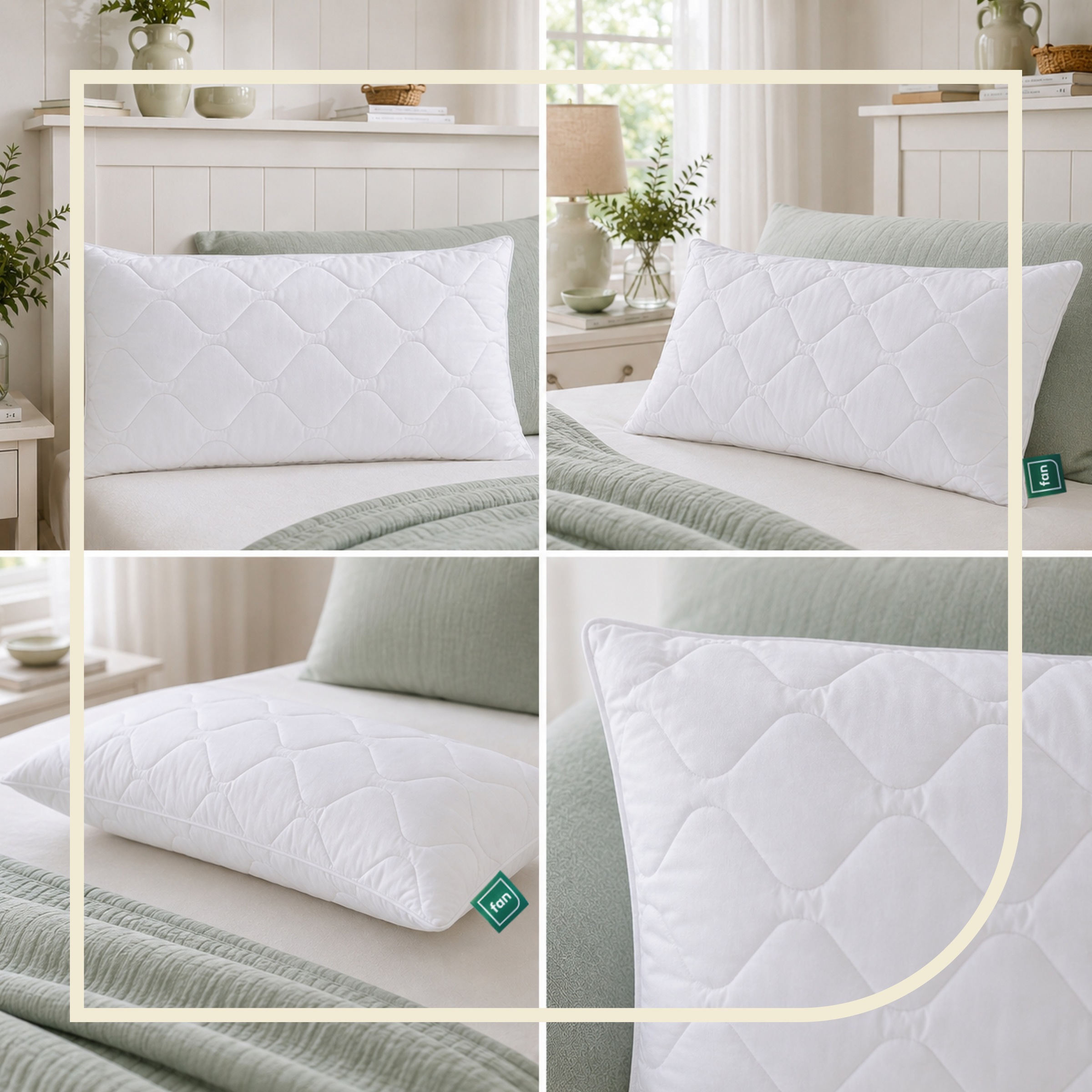 fan Oreiller en microfibre »Kansas, mit Baumwollbezug und Reissverschluss« Füllung: 100 % microfibre 1 cuis tlg. en 40x80 ou 80x80 cm, oreiller en microfibre, fabriqué en Allemagne