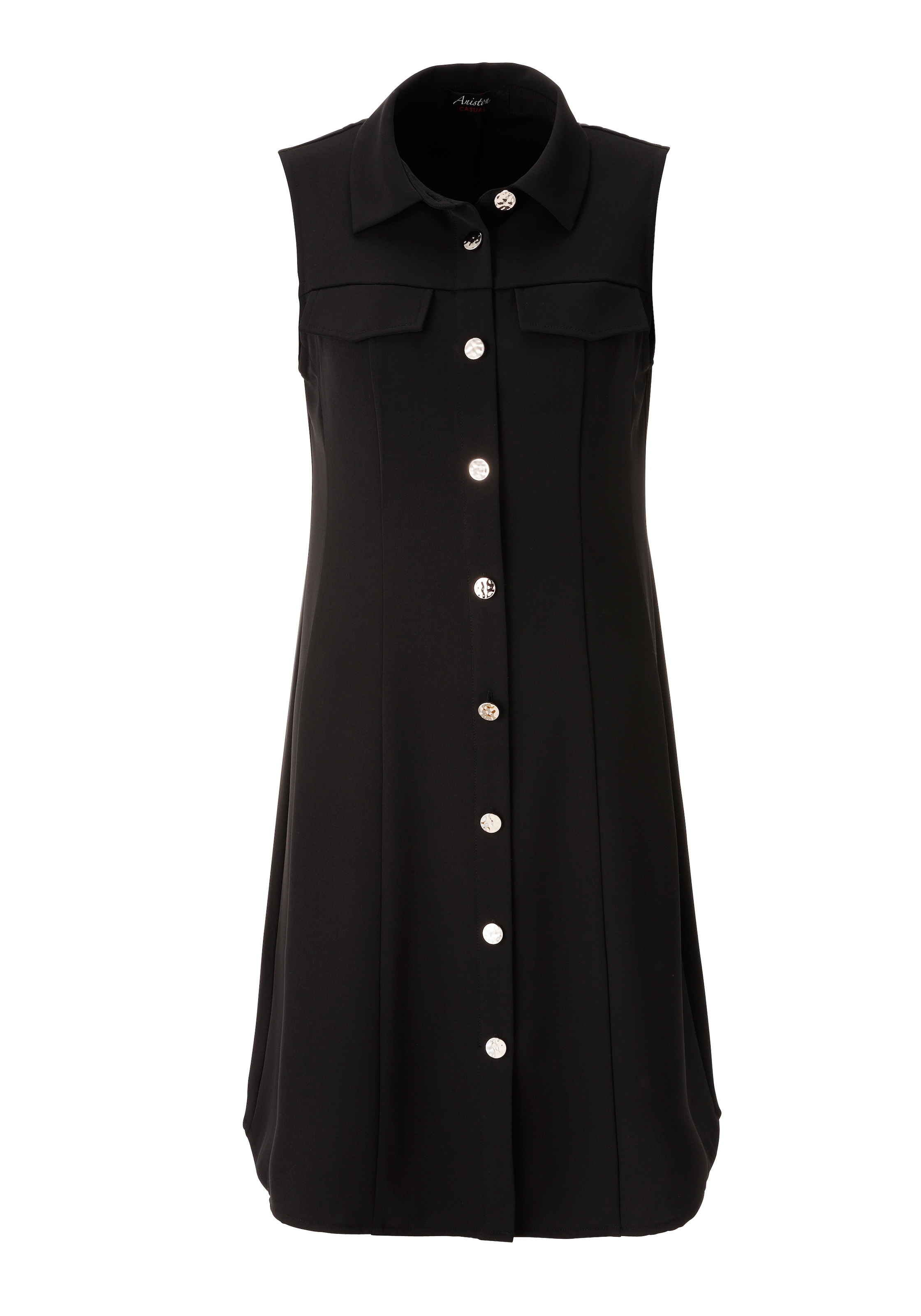 Aniston CASUAL Robe d'été Faux sacs fermeture avec boutons décoratifs brillants,